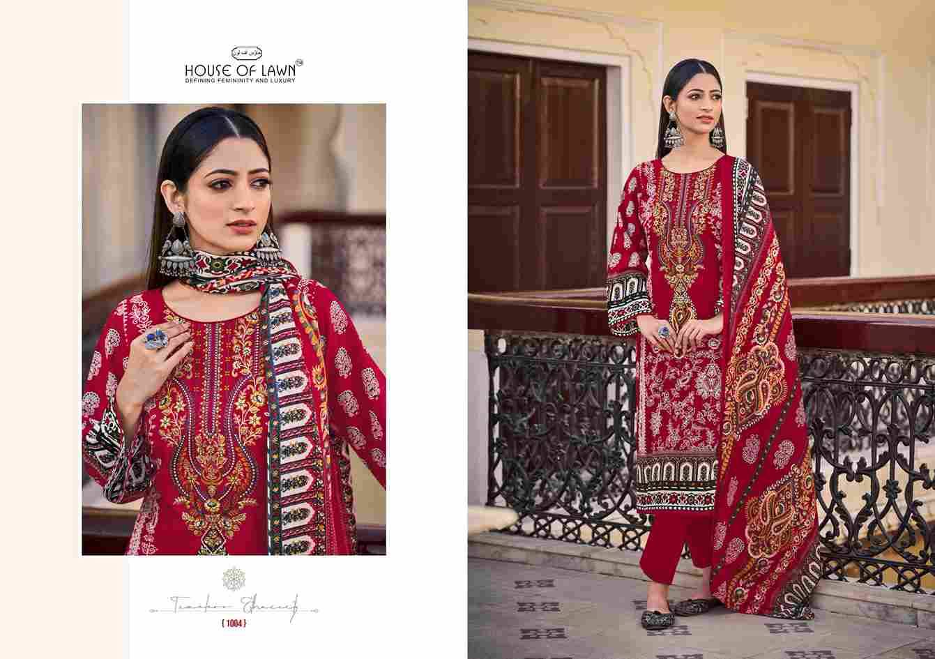 Nayra Vol-7 By House Of Lawn 1001 To 1008 Series Beautiful Festive Suits Stylish Fancy Colorful Casual Wear & Ethnic Wear Pure Cotton Print Dresses At Wholesale Price