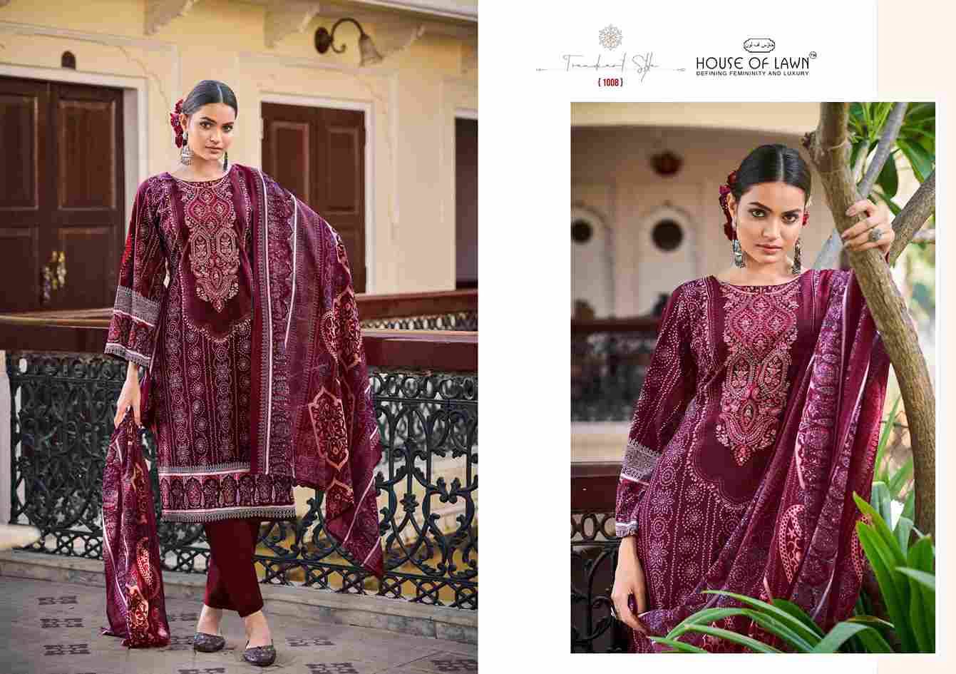 Nayra Vol-7 By House Of Lawn 1001 To 1008 Series Beautiful Festive Suits Stylish Fancy Colorful Casual Wear & Ethnic Wear Pure Cotton Print Dresses At Wholesale Price