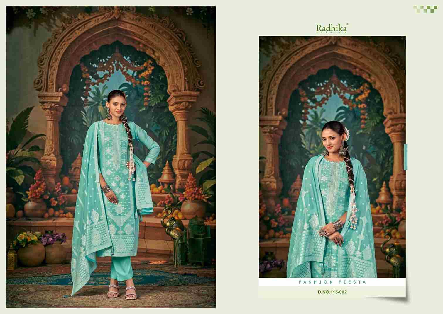 Banarashi Adah Vol-7 By Azara 115-001 To 115-006 Series Beautiful Stylish Festive Suits Fancy Colorful Casual Wear & Ethnic Wear & Ready To Wear Jacquard Cotton Print Dresses At Wholesale Price