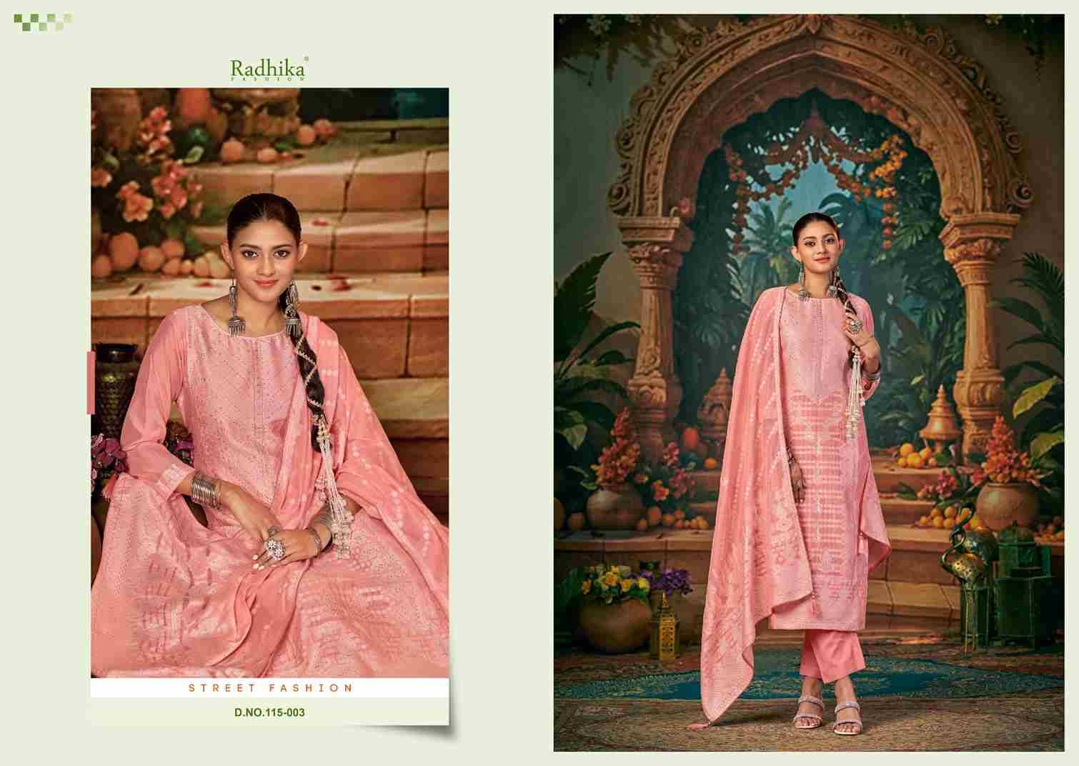 Banarashi Adah Vol-7 By Azara 115-001 To 115-006 Series Beautiful Stylish Festive Suits Fancy Colorful Casual Wear & Ethnic Wear & Ready To Wear Jacquard Cotton Print Dresses At Wholesale Price