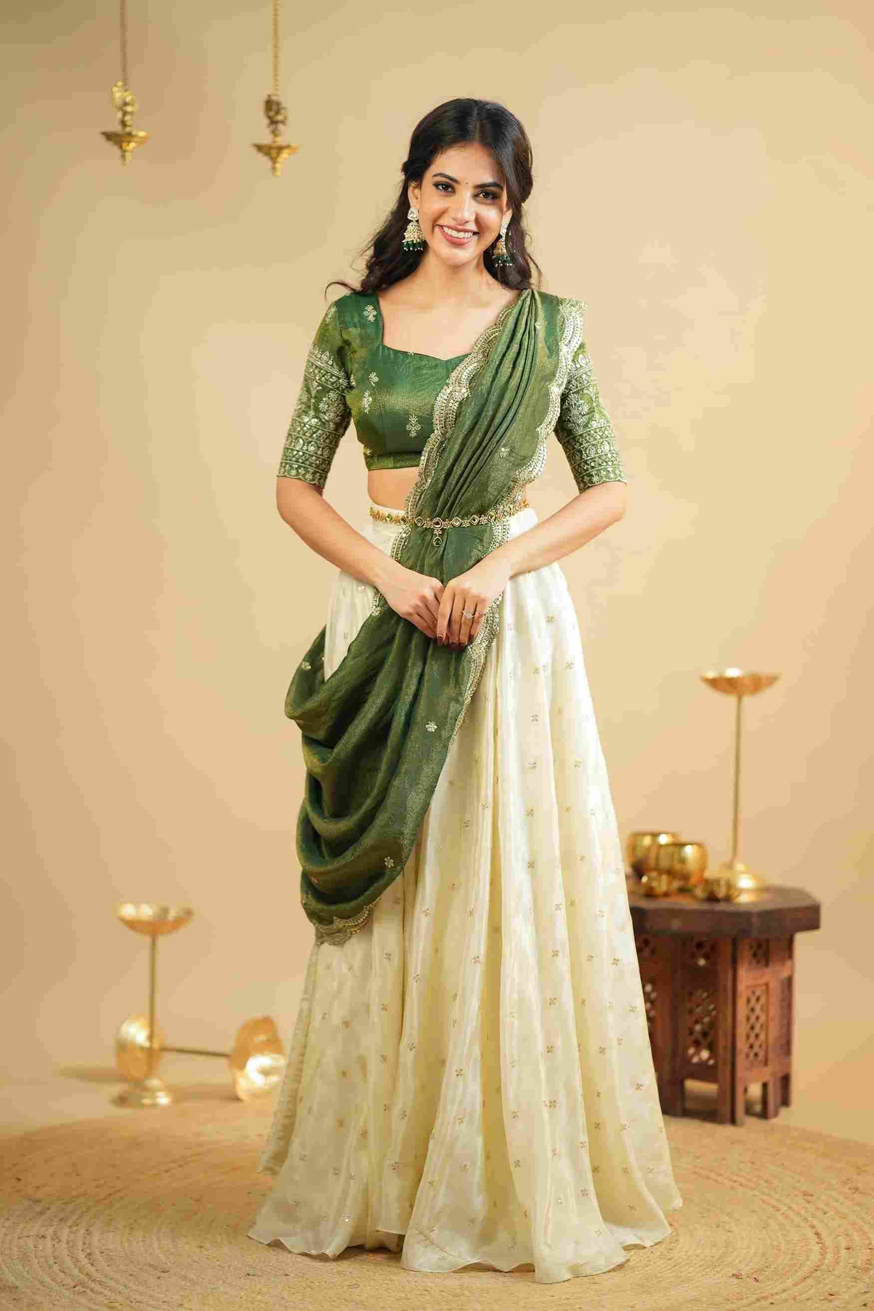Sf-1058 By Fashid Wholesale Wear Collection Beautiful Stylish Colorful Fancy Party Wear & Occasional Wear Pure Silk Crepe Lehengas At Wholesale Price