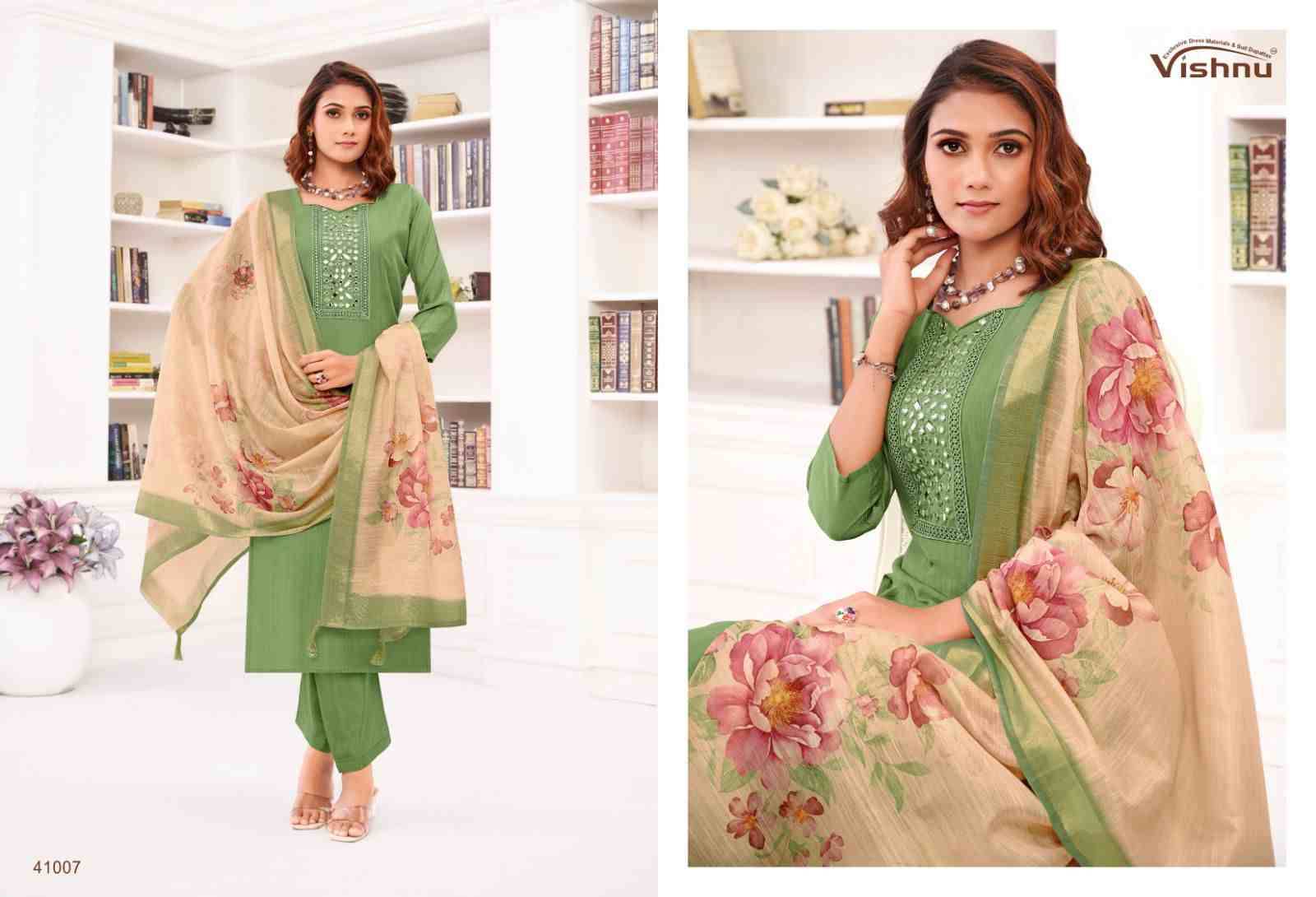 Varnika By Vishnu 41001 To 41012 Series Beautiful Stylish Festive Suits Fancy Colorful Casual Wear & Ethnic Wear & Ready To Wear Jamdani Silk Dresses At Wholesale Price