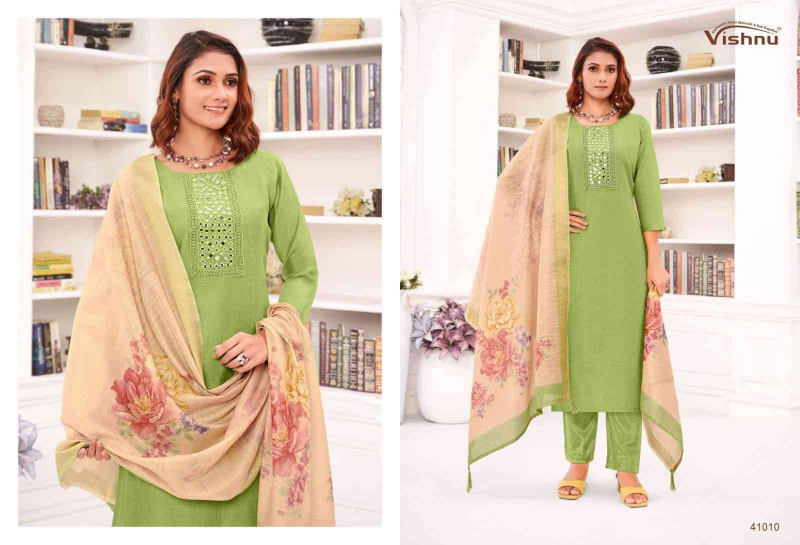Varnika By Vishnu 41001 To 41012 Series Beautiful Stylish Festive Suits Fancy Colorful Casual Wear & Ethnic Wear & Ready To Wear Jamdani Silk Dresses At Wholesale Price
