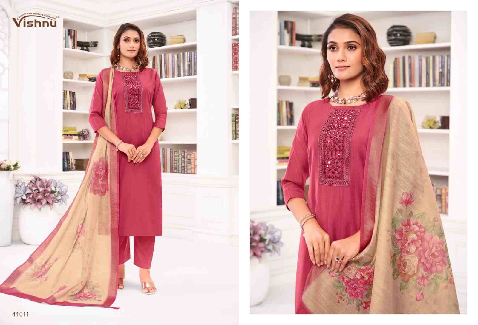 Varnika By Vishnu 41001 To 41012 Series Beautiful Stylish Festive Suits Fancy Colorful Casual Wear & Ethnic Wear & Ready To Wear Jamdani Silk Dresses At Wholesale Price
