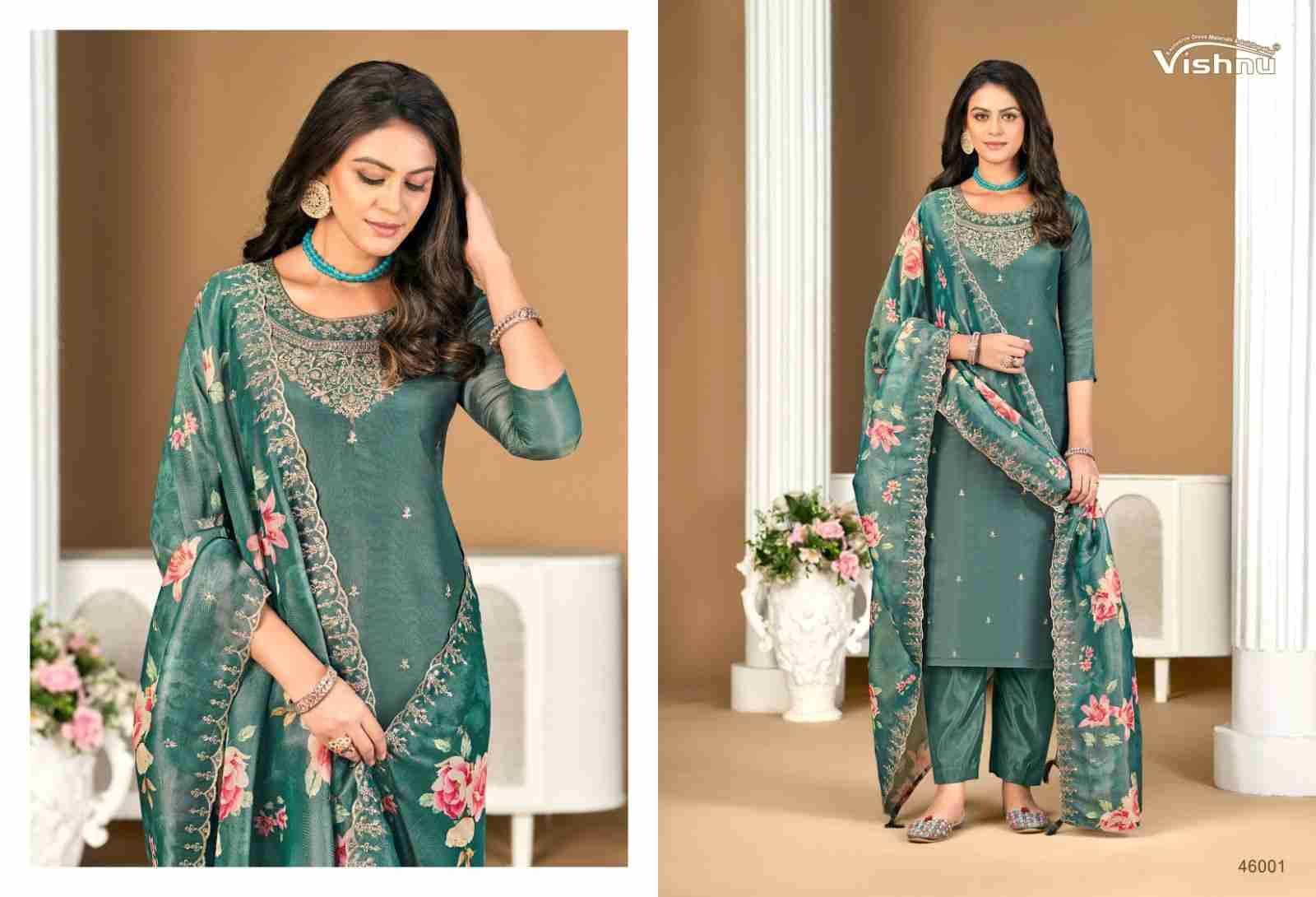 Sajada Vol-2 By Vishnu 46001 To 46012 Series Beautiful Stylish Festive Suits Fancy Colorful Casual Wear & Ethnic Wear & Ready To Wear Shimmer Dresses At Wholesale Price