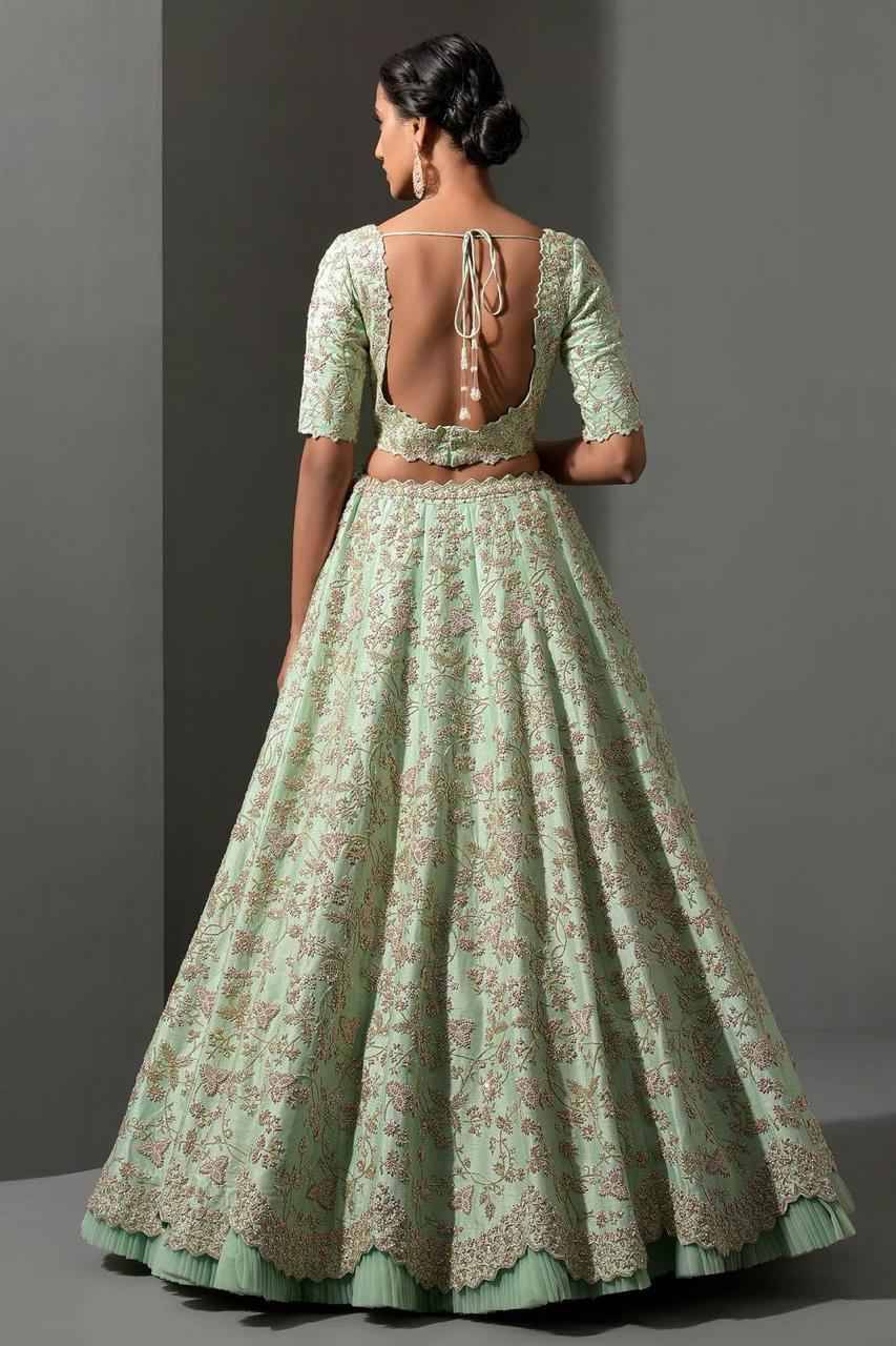 Sf-1063 By Fashid Wholesale Wear Collection Beautiful Stylish Colorful Fancy Party Wear & Occasional Wear Mulberry Silk Lehengas At Wholesale Price