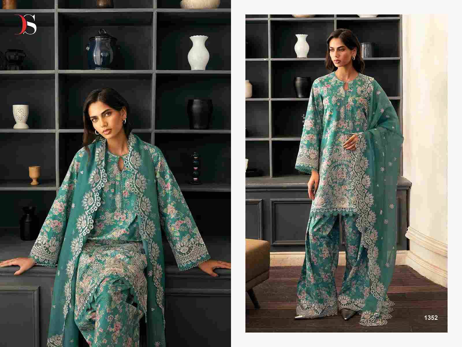 Rungrez Chikankari By Deepsy Suits 1351 To 1356 Series Pakistani Stylish Beautiful Colourful Printed & Embroidered Party Wear & Occasional Wear Pure Cotton Dresses At Wholesale Price