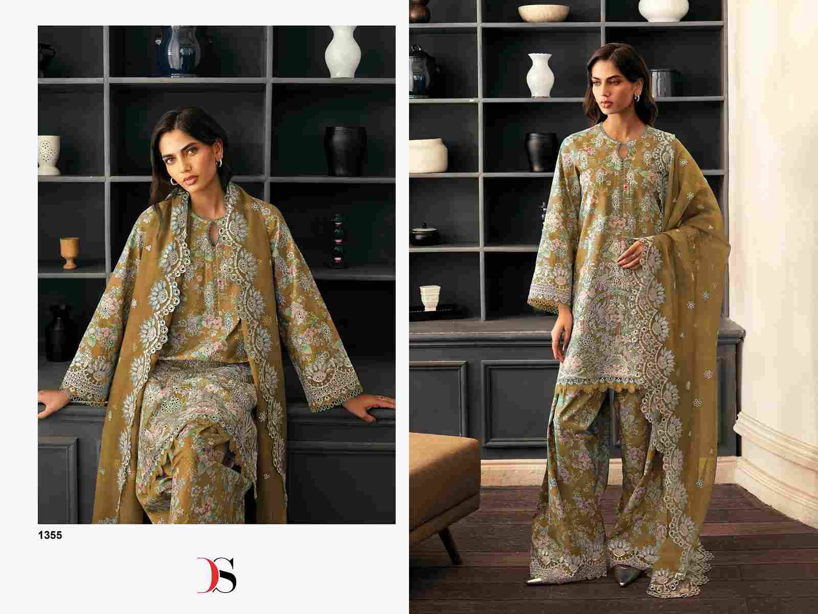 Rungrez Chikankari By Deepsy Suits 1351 To 1356 Series Pakistani Stylish Beautiful Colourful Printed & Embroidered Party Wear & Occasional Wear Pure Cotton Dresses At Wholesale Price