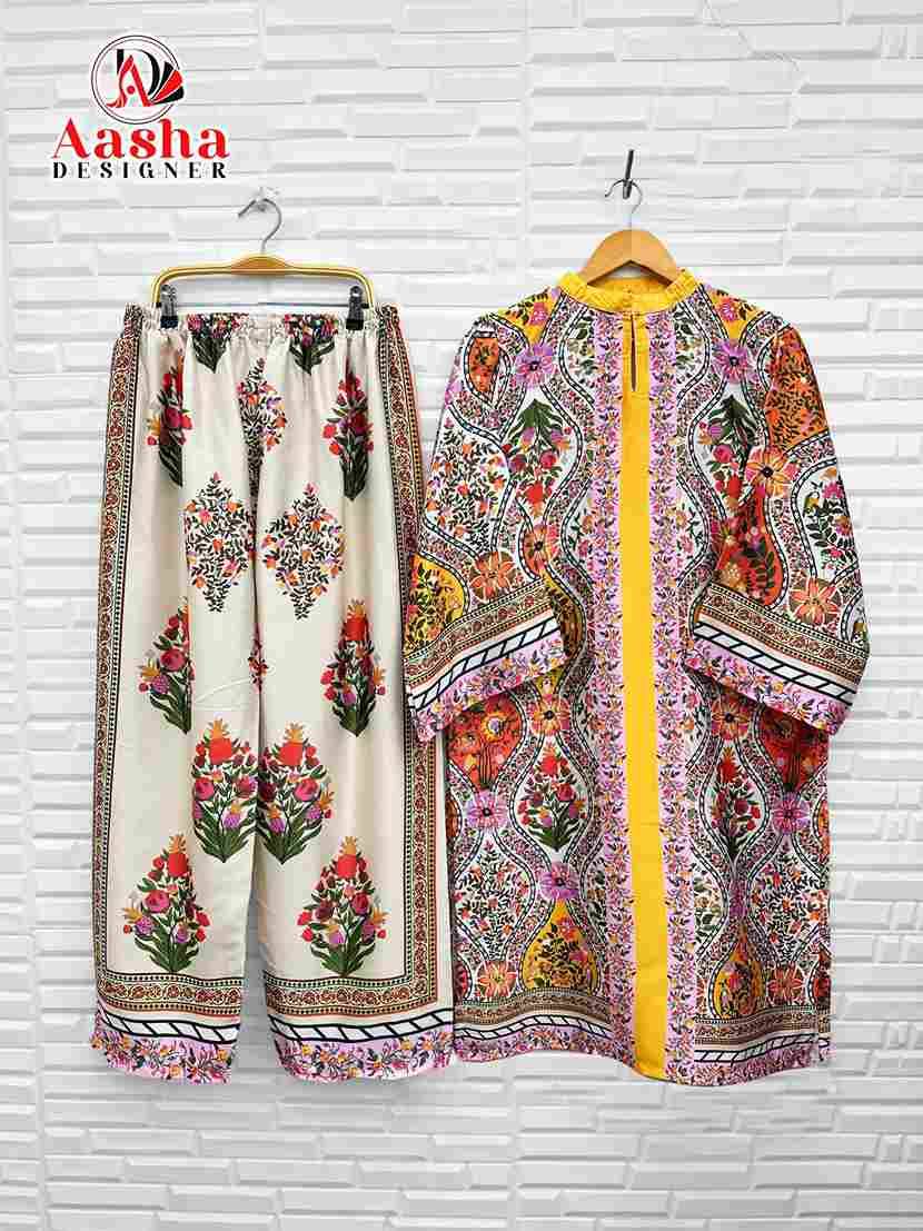 Turkis Vol-4 By Aasha Designer 10012 To 10015 Series Designer Stylish Fancy Colorful Beautiful Casual Wear & Ethnic Wear Modal Satin Co-Ords At Wholesale Price