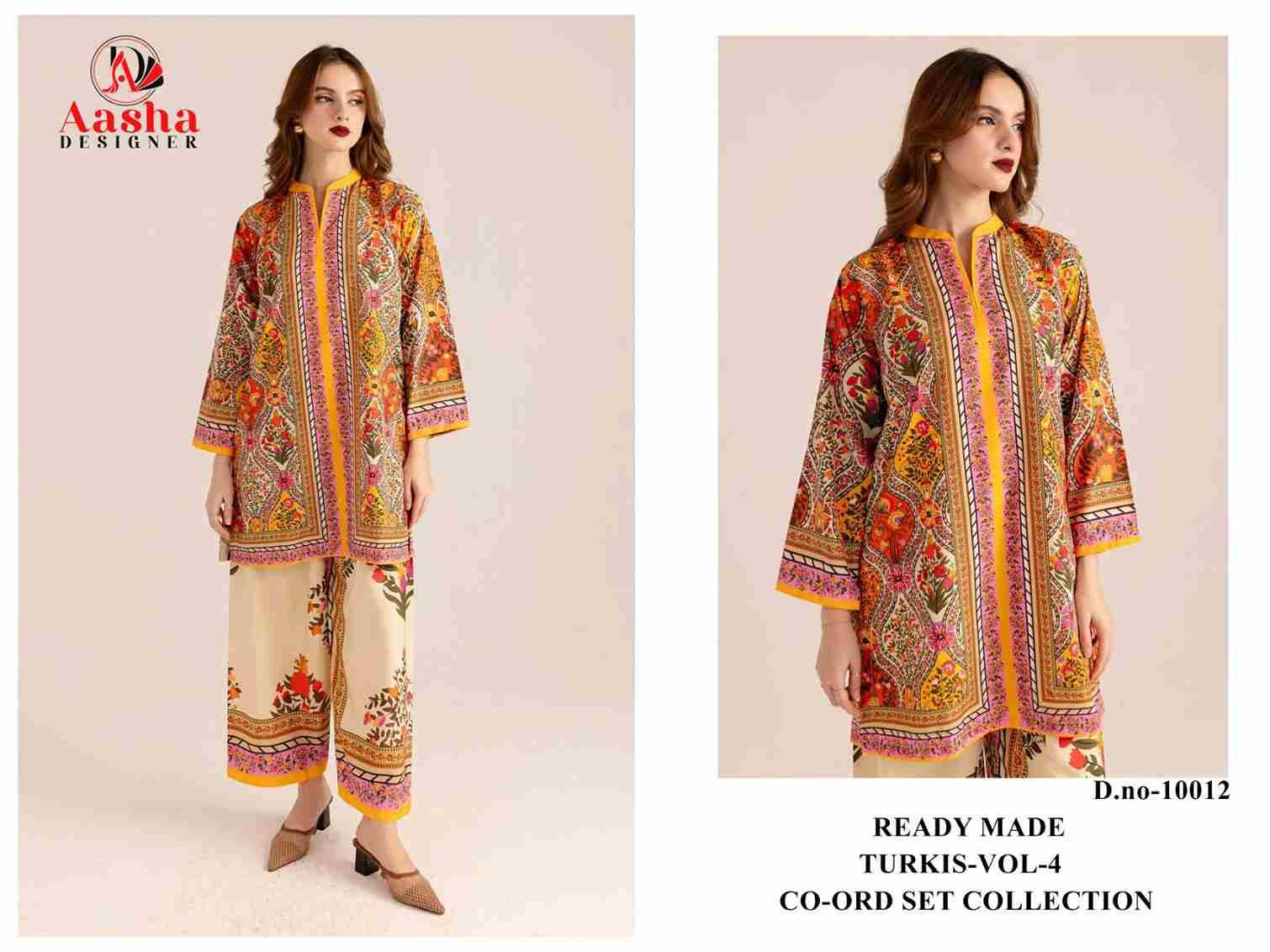 Turkis Vol-4 By Aasha Designer 10012 To 10015 Series Designer Stylish Fancy Colorful Beautiful Casual Wear & Ethnic Wear Modal Satin Co-Ords At Wholesale Price