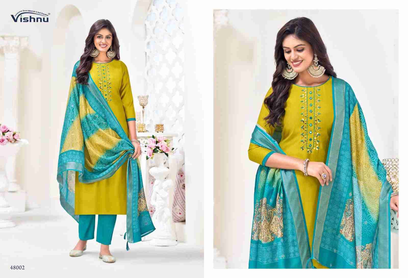 Alavira By Vishnu 48001 To 48012 Series Beautiful Stylish Festive Suits Fancy Colorful Casual Wear & Ethnic Wear & Ready To Wear Vatican Dresses At Wholesale Price