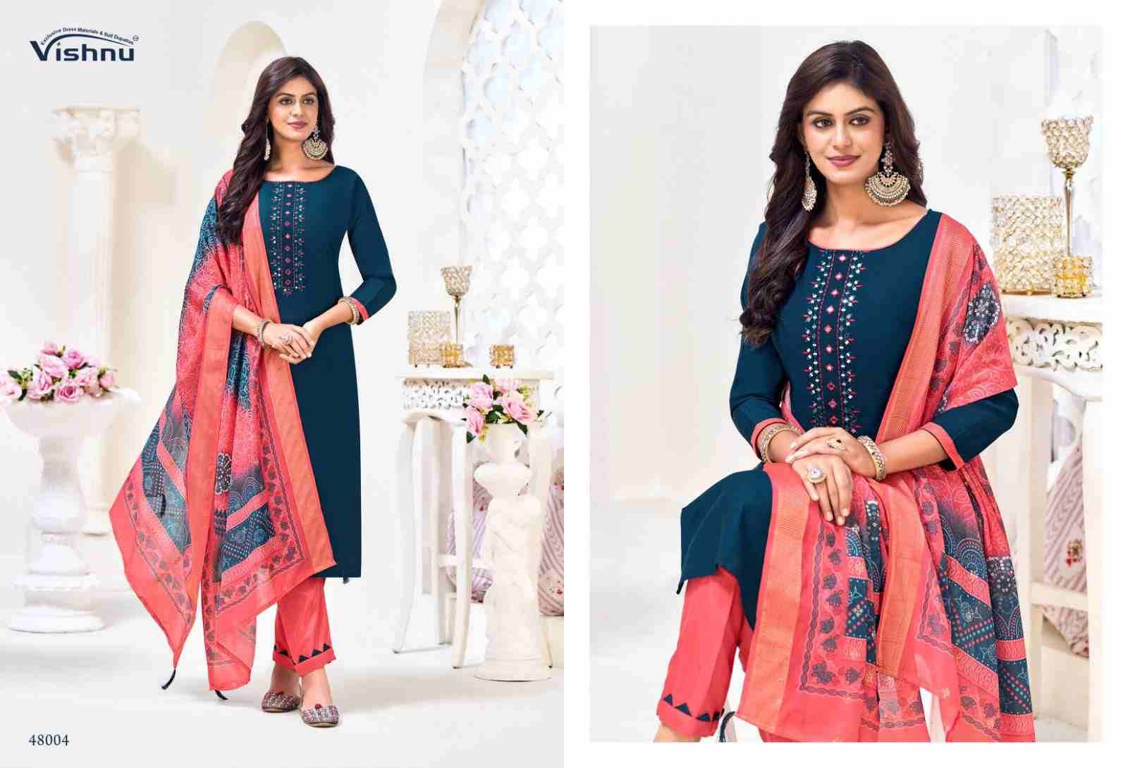Alavira By Vishnu 48001 To 48012 Series Beautiful Stylish Festive Suits Fancy Colorful Casual Wear & Ethnic Wear & Ready To Wear Vatican Dresses At Wholesale Price