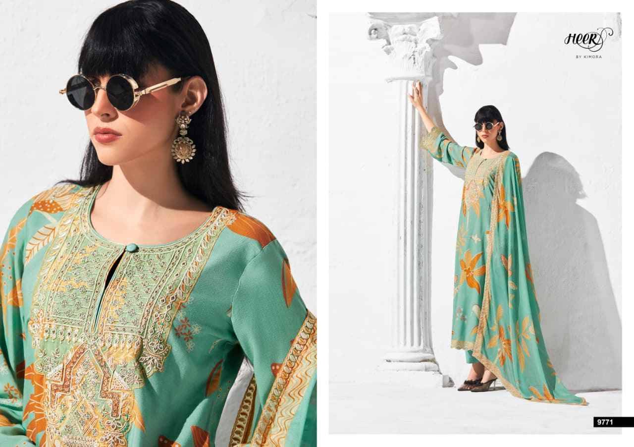 Attitude By Kimora Fashion 9771 To 9776 Series Designer Festive Suits Collection Beautiful Stylish Fancy Colorful Party Wear & Occasional Wear Pure Muslin Dresses At Wholesale Price
