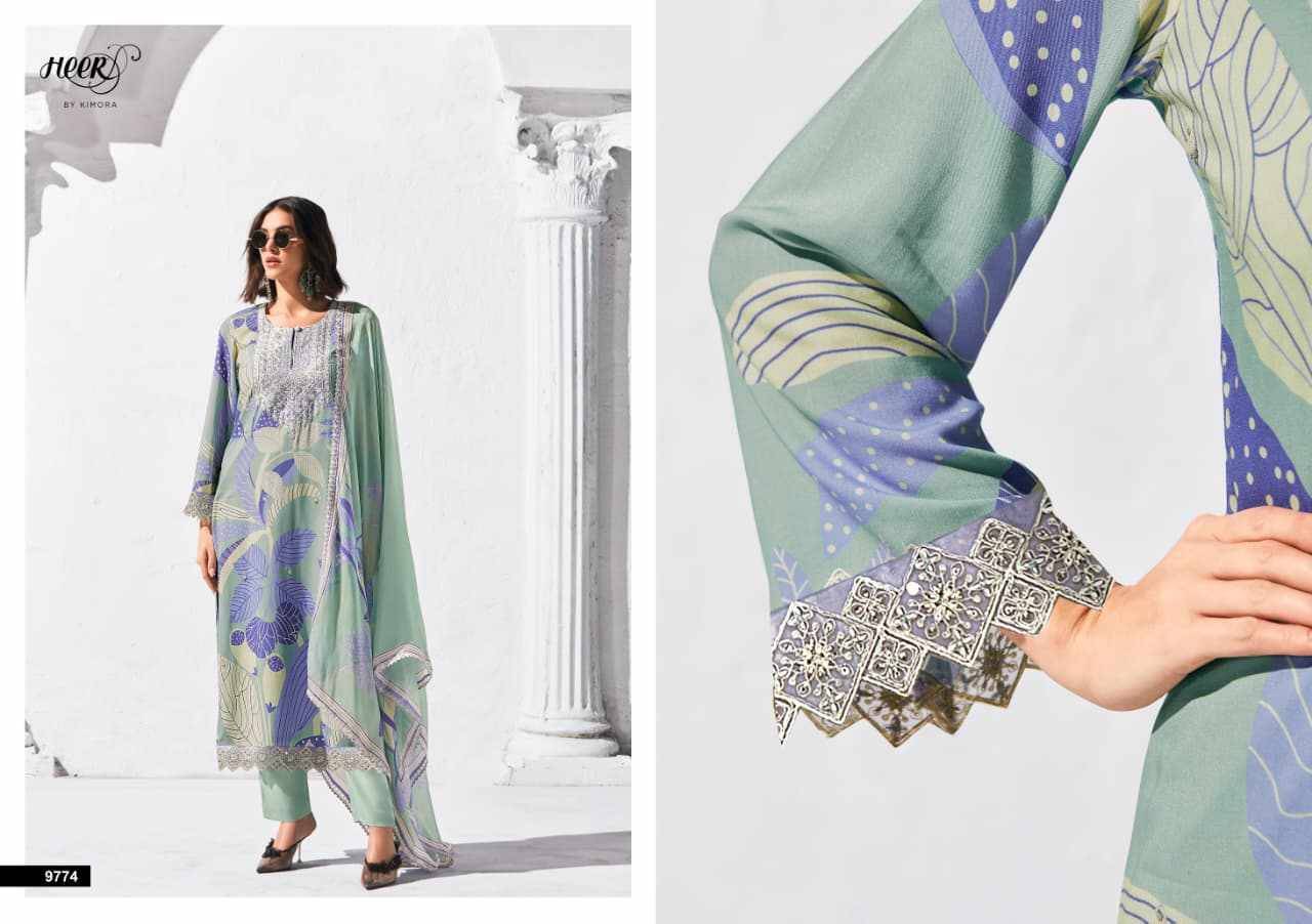 Attitude By Kimora Fashion 9771 To 9776 Series Designer Festive Suits Collection Beautiful Stylish Fancy Colorful Party Wear & Occasional Wear Pure Muslin Dresses At Wholesale Price