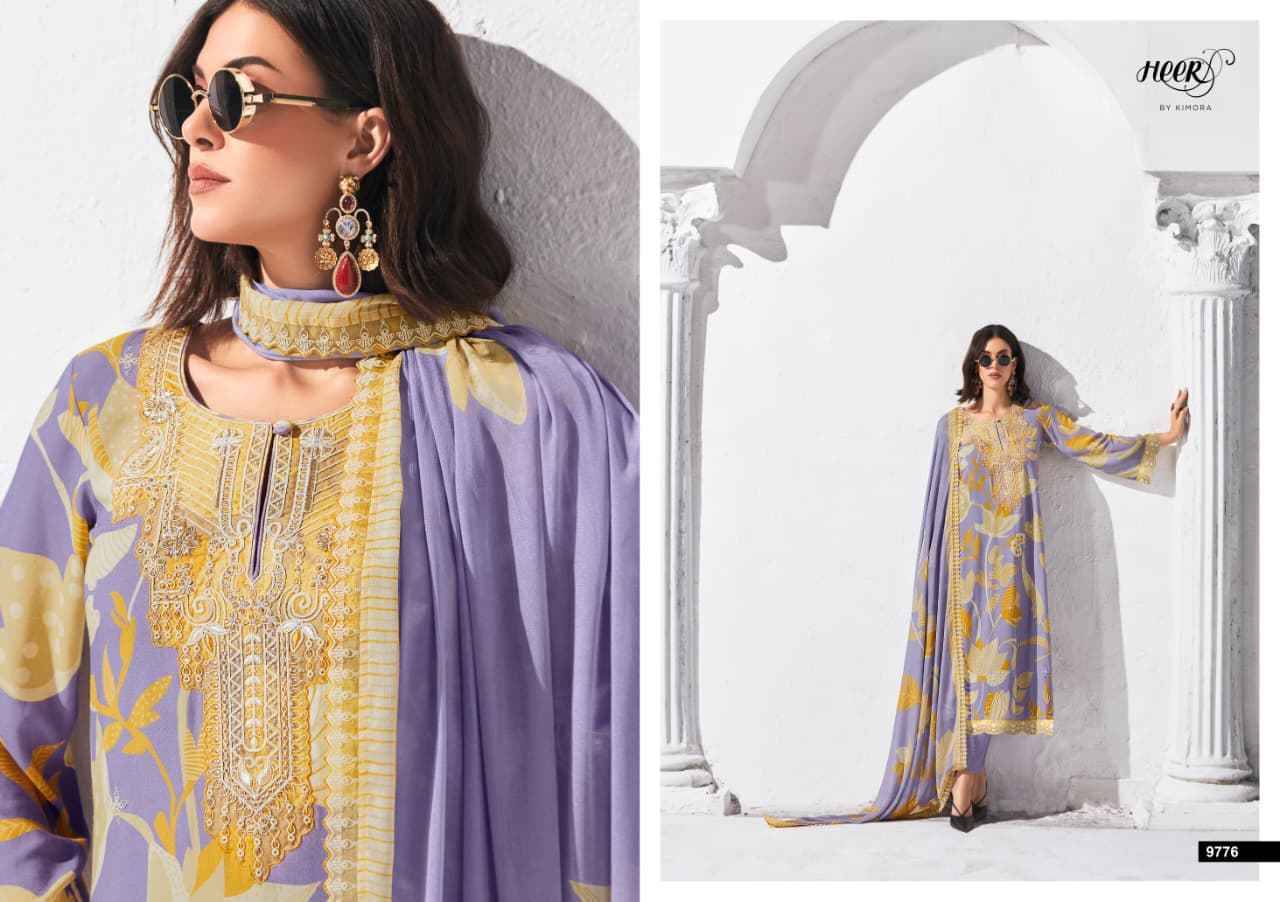 Attitude By Kimora Fashion 9771 To 9776 Series Designer Festive Suits Collection Beautiful Stylish Fancy Colorful Party Wear & Occasional Wear Pure Muslin Dresses At Wholesale Price