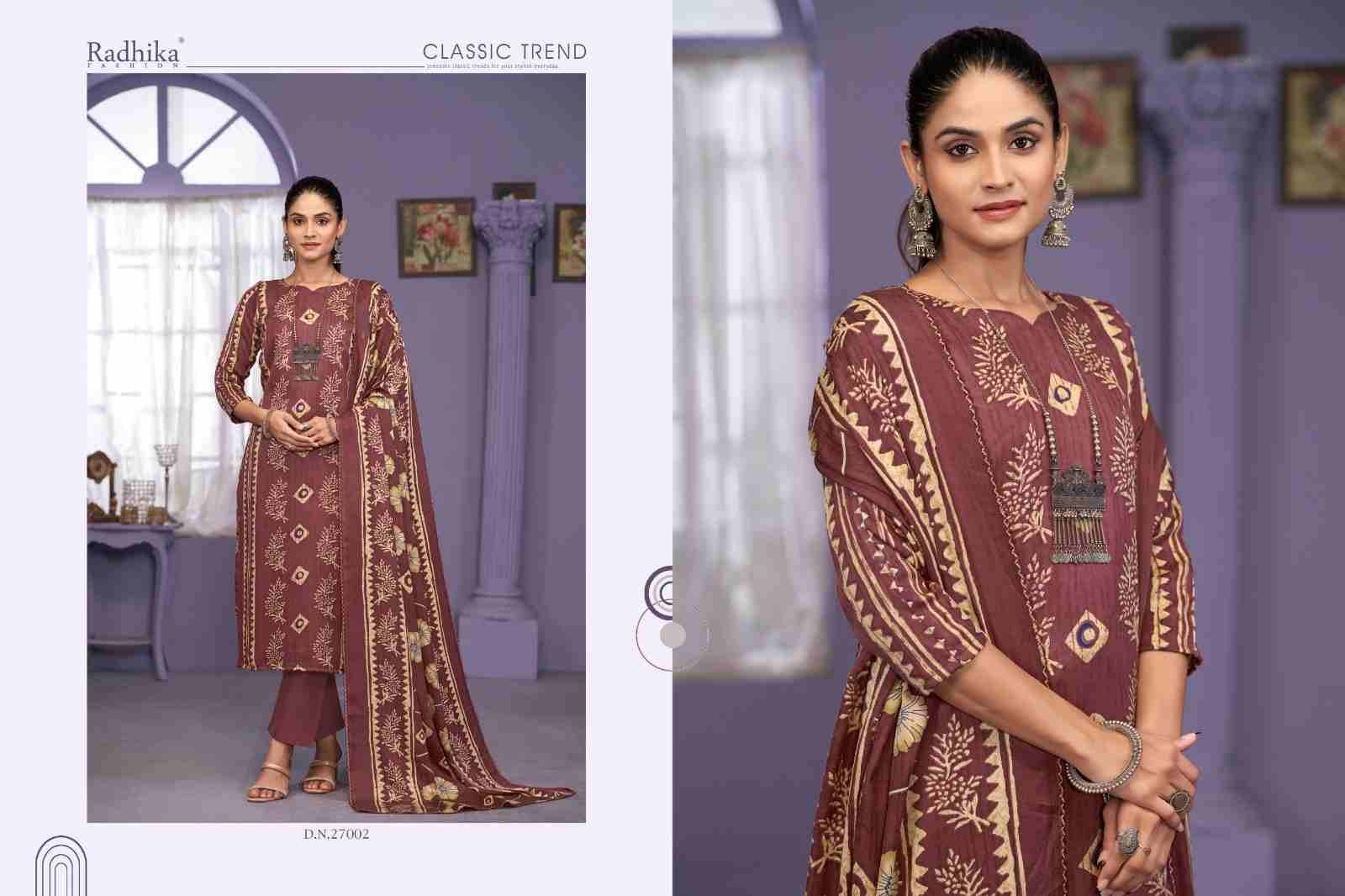 Rozina By Sumyra 27001 To 27004 Series Beautiful Festive Suits Stylish Fancy Colorful Casual Wear & Ethnic Wear Pure Pashmina Print Dresses At Wholesale Price
