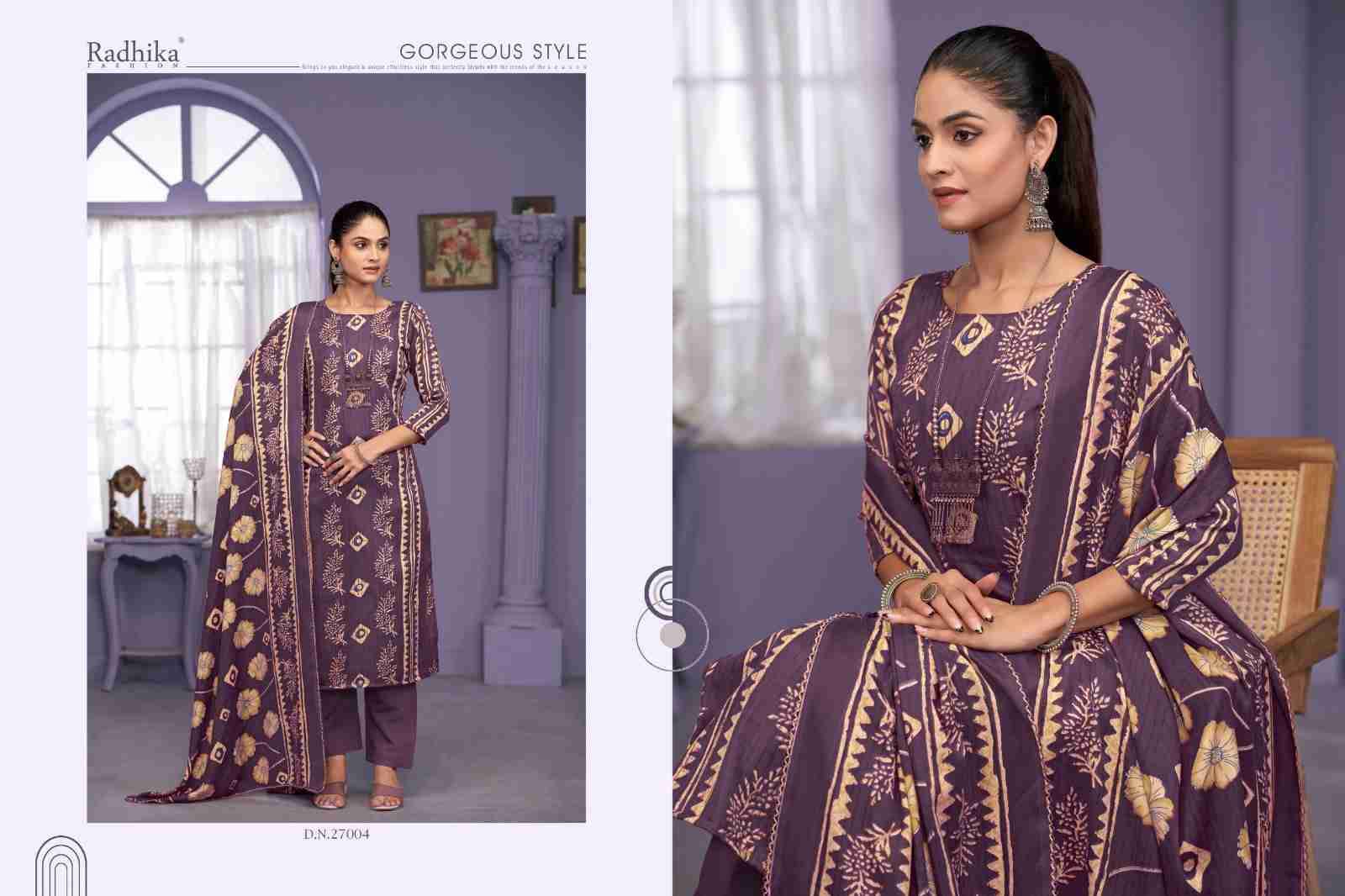 Rozina By Sumyra 27001 To 27004 Series Beautiful Festive Suits Stylish Fancy Colorful Casual Wear & Ethnic Wear Pure Pashmina Print Dresses At Wholesale Price