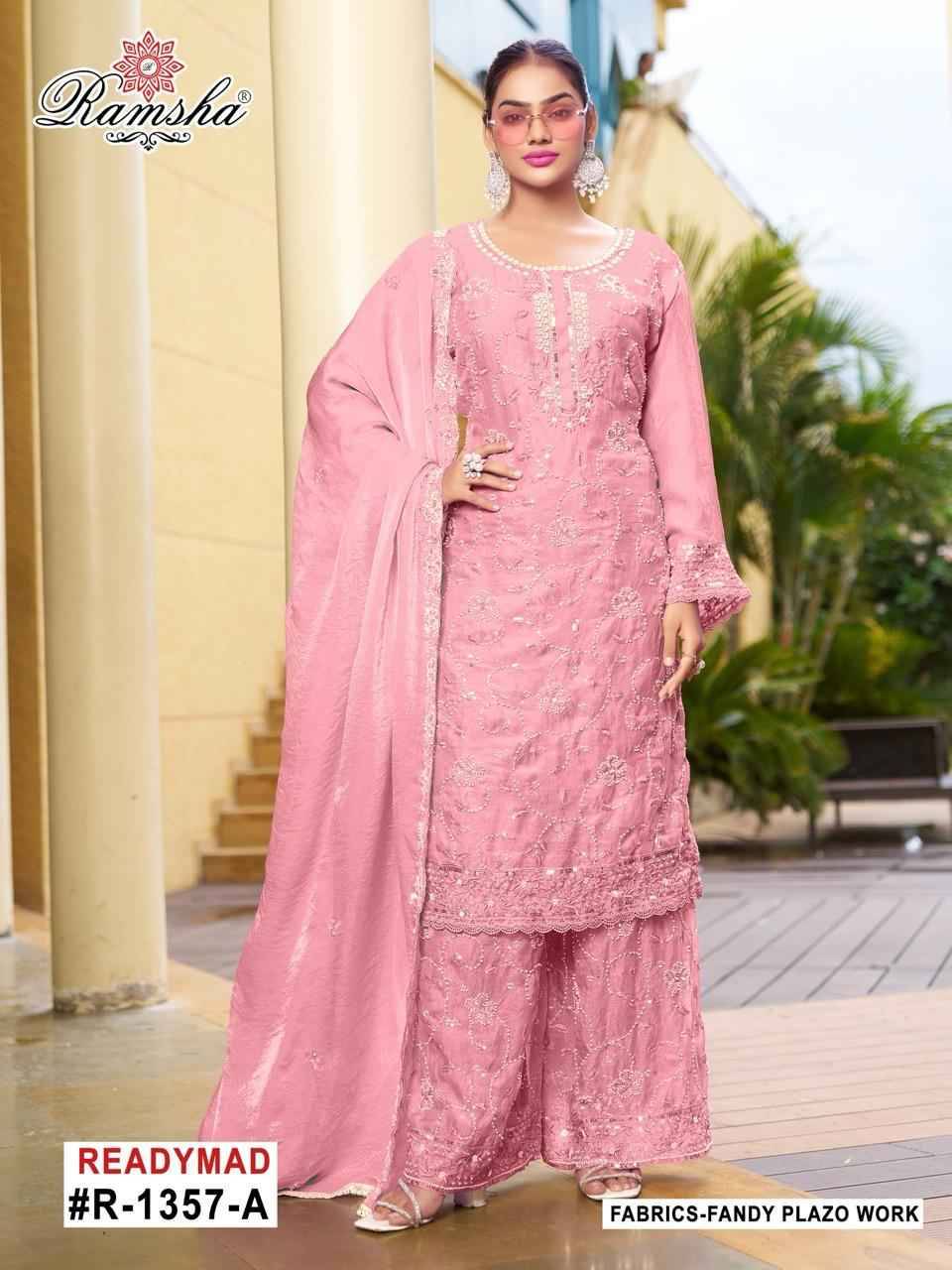 Ramsha 1357 Colours By Ramsha 1357-A To 1357-D Series Designer Pakistani Suits Beautiful Fancy Colorful Stylish Party Wear & Occasional Wear Fandy Embroidered Dresses At Wholesale Price