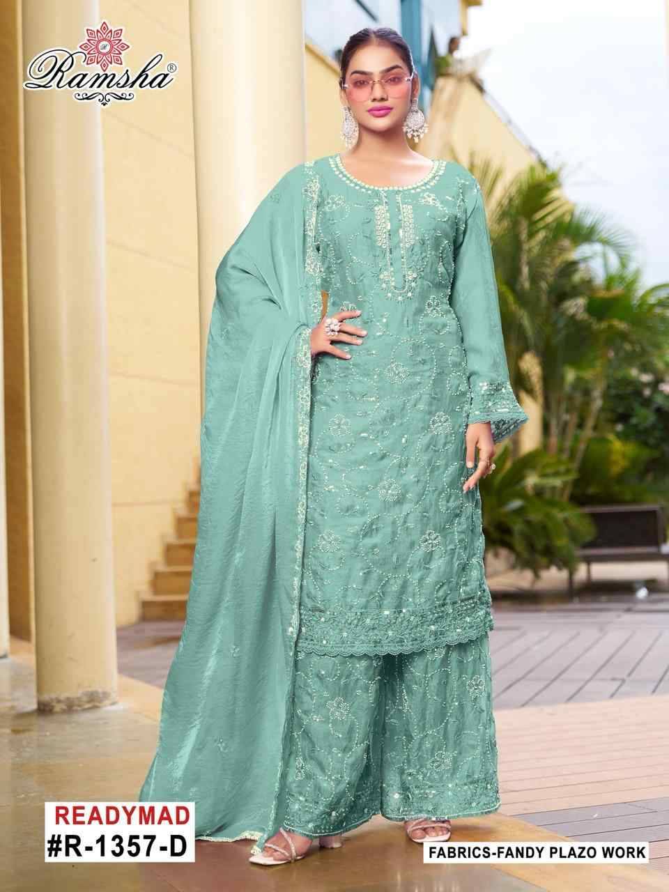 Ramsha 1357 Colours By Ramsha 1357-A To 1357-D Series Designer Pakistani Suits Beautiful Fancy Colorful Stylish Party Wear & Occasional Wear Fandy Embroidered Dresses At Wholesale Price