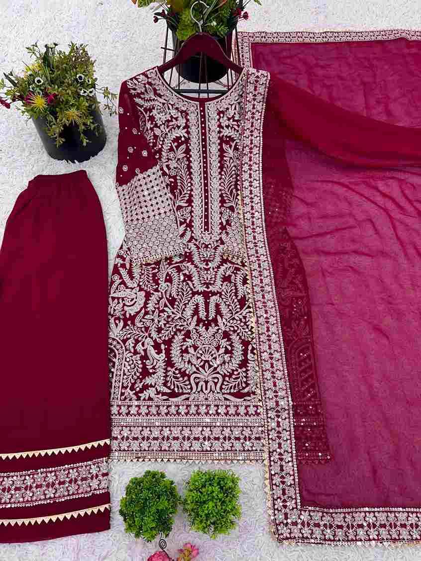 Sf-1069 By Fashid Wholesale 01 To 02 Series Beautiful Stylish Fancy Colorful Casual Wear & Ethnic Wear Heavy Fuax Georgette Dresses At Wholesale Price