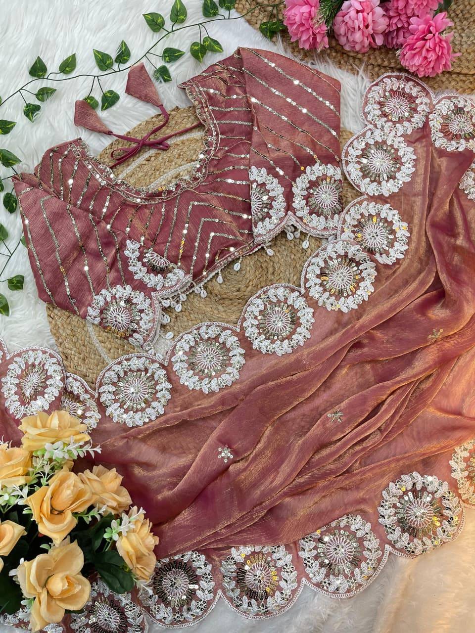 Vd-Elsie By Fashid Wholesale 01 To 05 Series Indian Traditional Wear Collection Beautiful Stylish Fancy Colorful Party Wear & Occasional Wear Pure Soft Chiffon Sarees At Wholesale Price