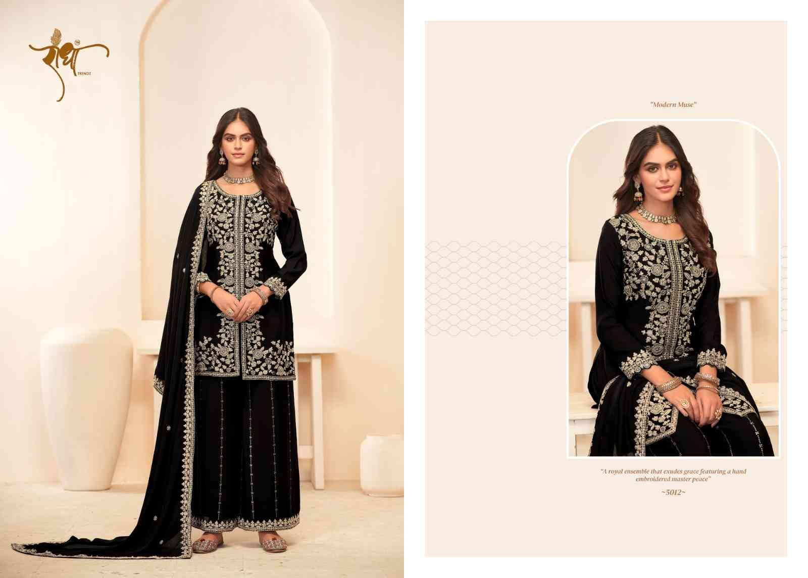 Sonali By Radha Trendz 5011 To 5014 Series Designer Sharara Suits Beautiful Fancy Colorful Stylish Party Wear & Occasional Wear Premium Chinnon Dresses At Wholesale Price