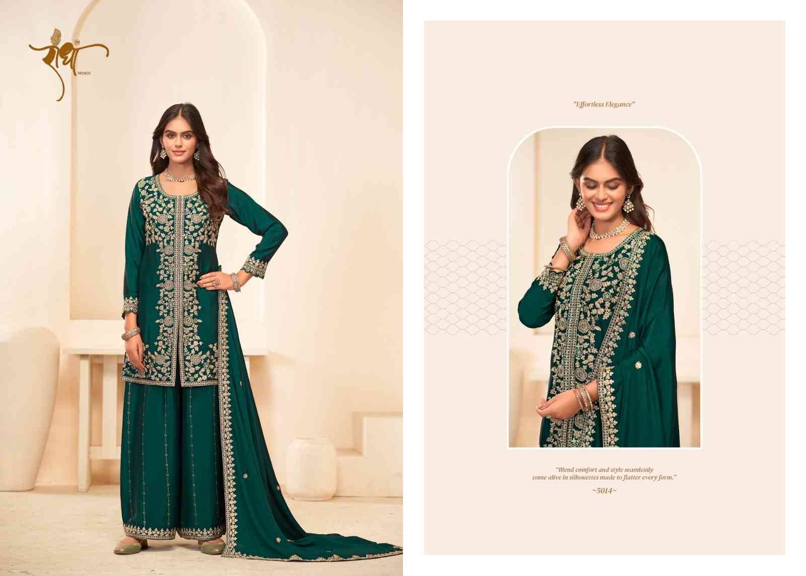 Sonali By Radha Trendz 5011 To 5014 Series Designer Sharara Suits Beautiful Fancy Colorful Stylish Party Wear & Occasional Wear Premium Chinnon Dresses At Wholesale Price