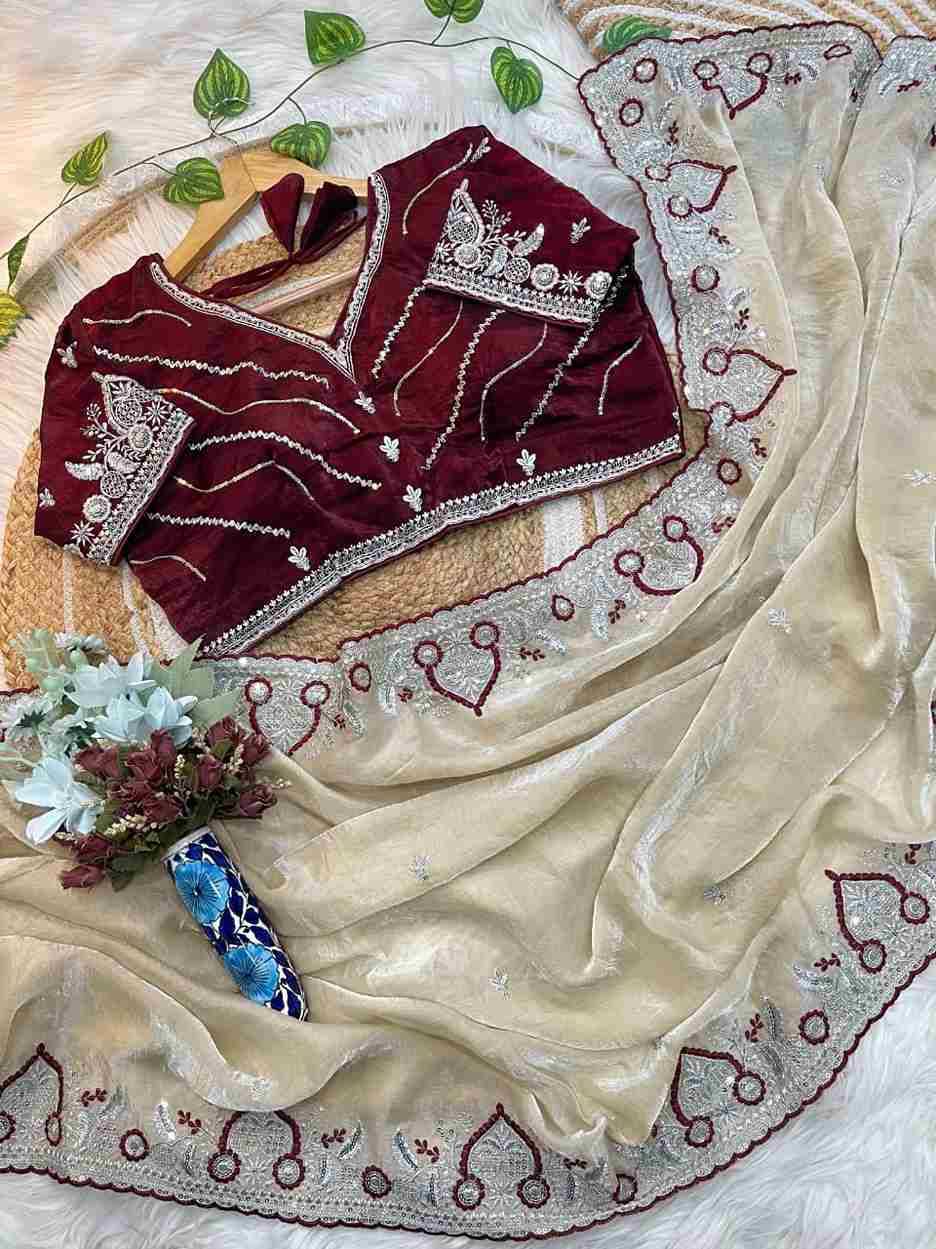 Vd-Ramya By Fashid Wholesale Indian Traditional Wear Collection Beautiful Stylish Fancy Colorful Party Wear & Occasional Wear Pure Soft Satin Sarees At Wholesale Price