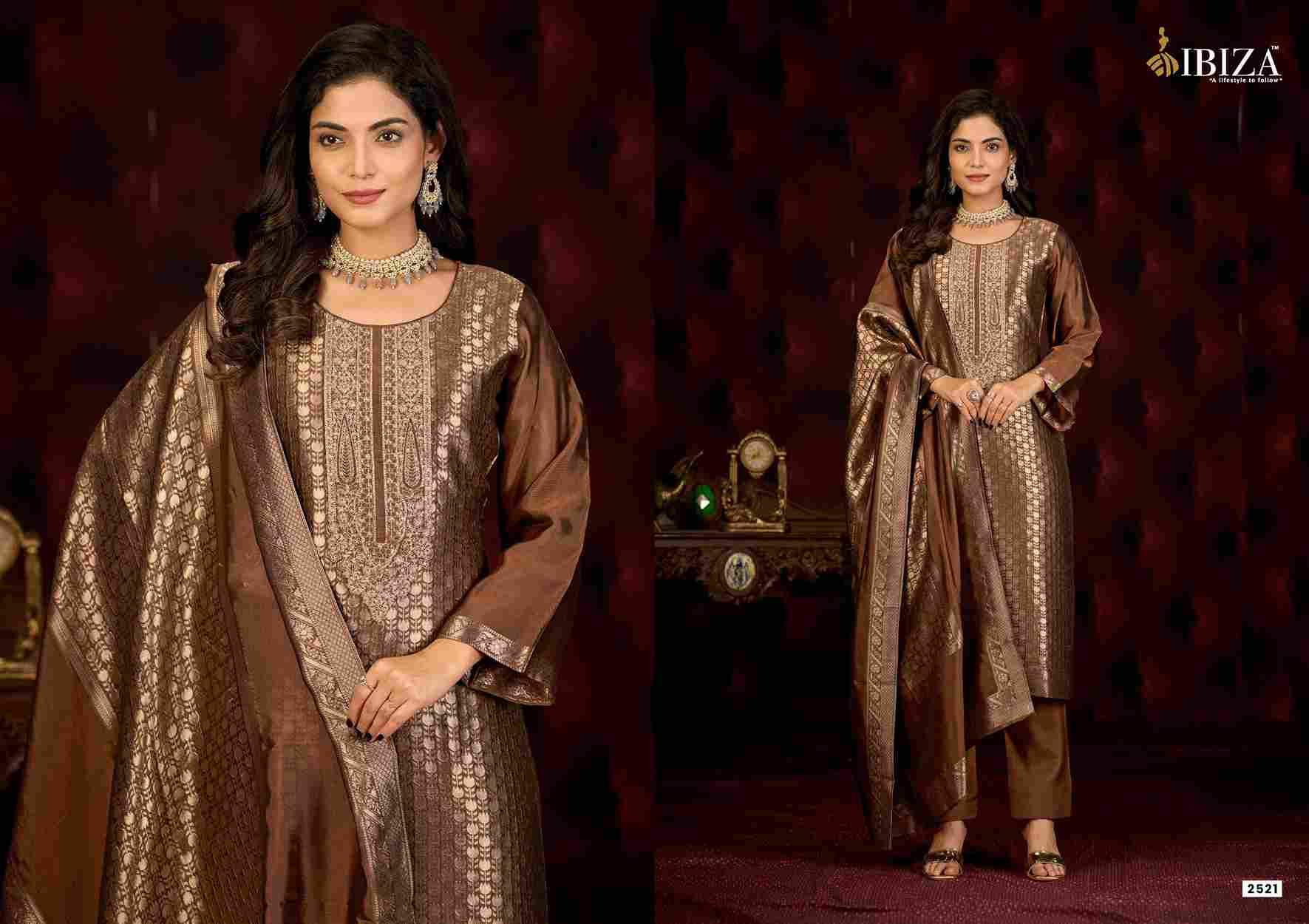 Mahima By Ibiza 2521 To 2524 Series Designer Festive Suits Beautiful Fancy Stylish Colorful Party Wear & Occasional Wear Pure Silk Jacquard Dresses At Wholesale Price