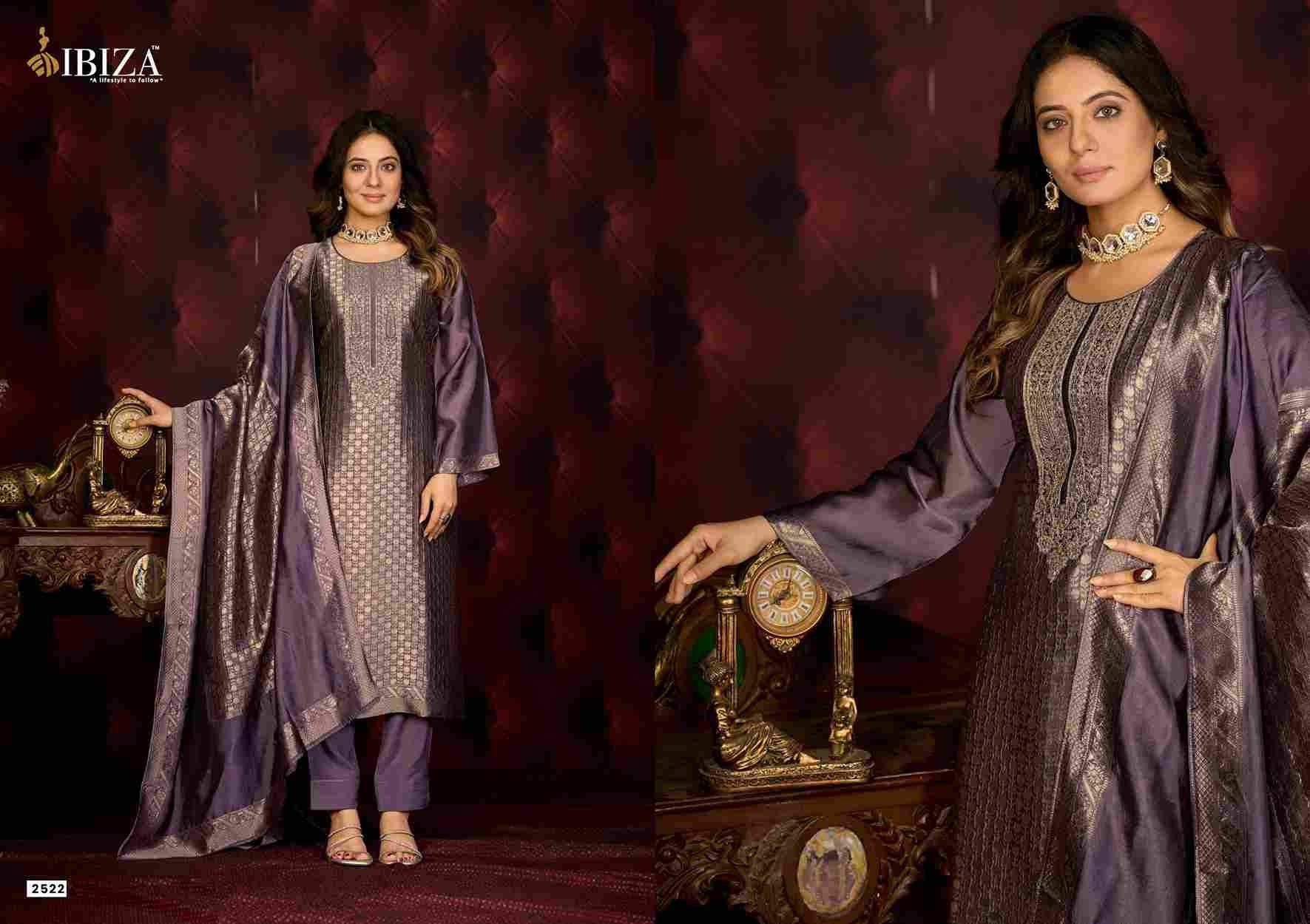 Mahima By Ibiza 2521 To 2524 Series Designer Festive Suits Beautiful Fancy Stylish Colorful Party Wear & Occasional Wear Pure Silk Jacquard Dresses At Wholesale Price