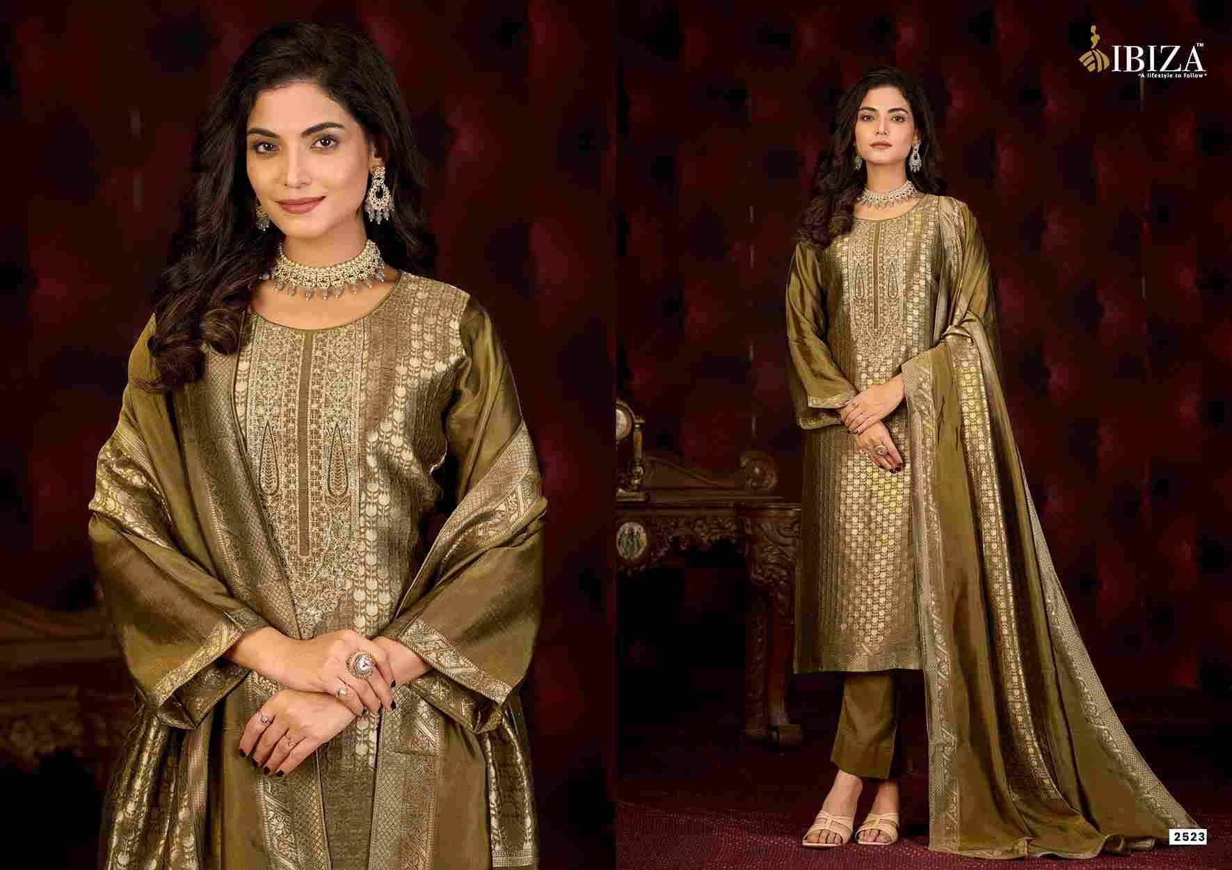 Mahima By Ibiza 2521 To 2524 Series Designer Festive Suits Beautiful Fancy Stylish Colorful Party Wear & Occasional Wear Pure Silk Jacquard Dresses At Wholesale Price