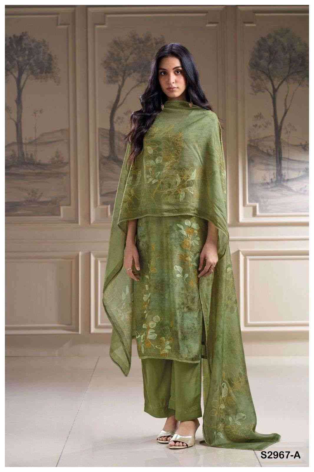 Aurora-2967 By Ganga Fashion 2967-A To 2967-D Series Beautiful Festive Suits Colorful Stylish Fancy Casual Wear & Ethnic Wear Premium Bemberg Silk Dresses At Wholesale Price