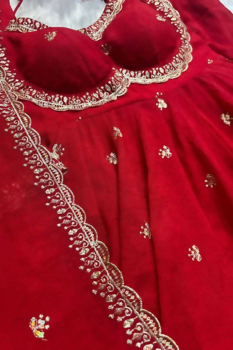Sf-1067 By Fashid Wholesale Suits Beautiful Fancy Colorful Stylish Party Wear & Occasional Wear Faux Georgette Gown At Wholesale Price