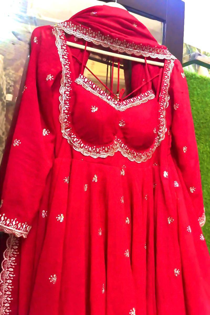 Sf-1067 By Fashid Wholesale Suits Beautiful Fancy Colorful Stylish Party Wear & Occasional Wear Faux Georgette Gown At Wholesale Price