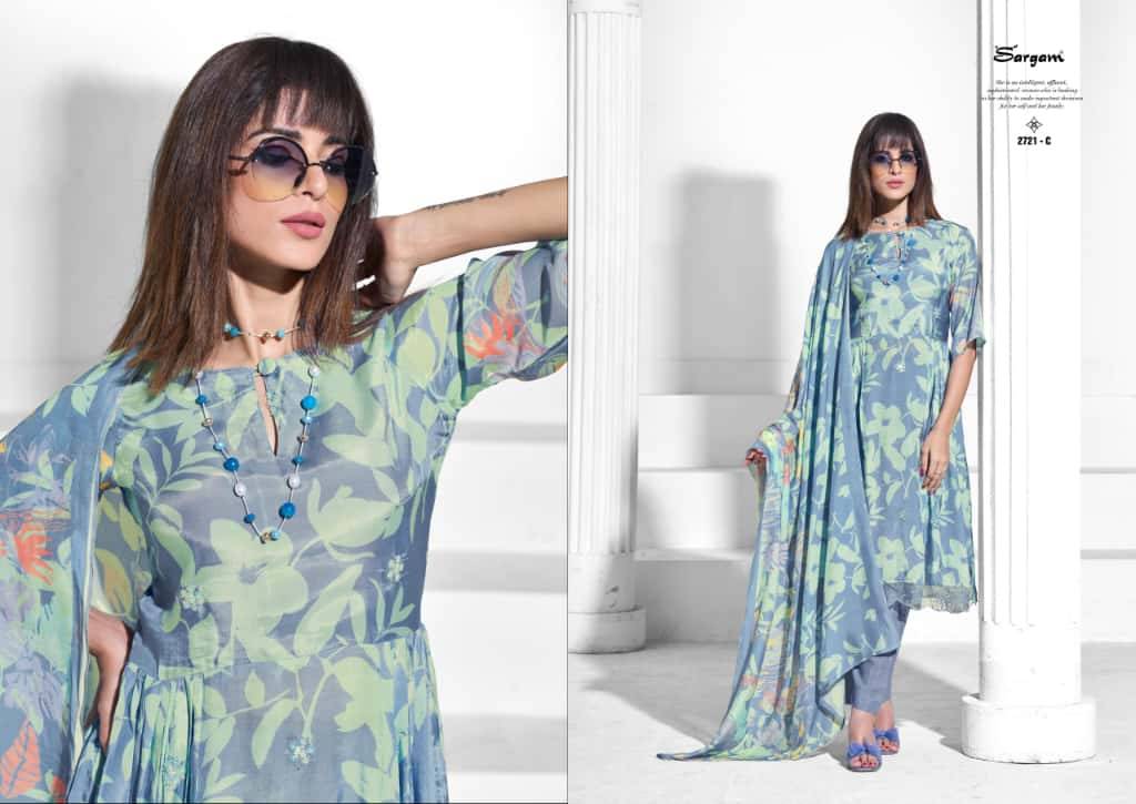 Iconic By Sargam Prints 2721-A To 2721-F Series Beautiful Festive Suits Stylish Fancy Colorful Casual Wear & Ethnic Wear Pure Muslin Print Dresses At Wholesale Price