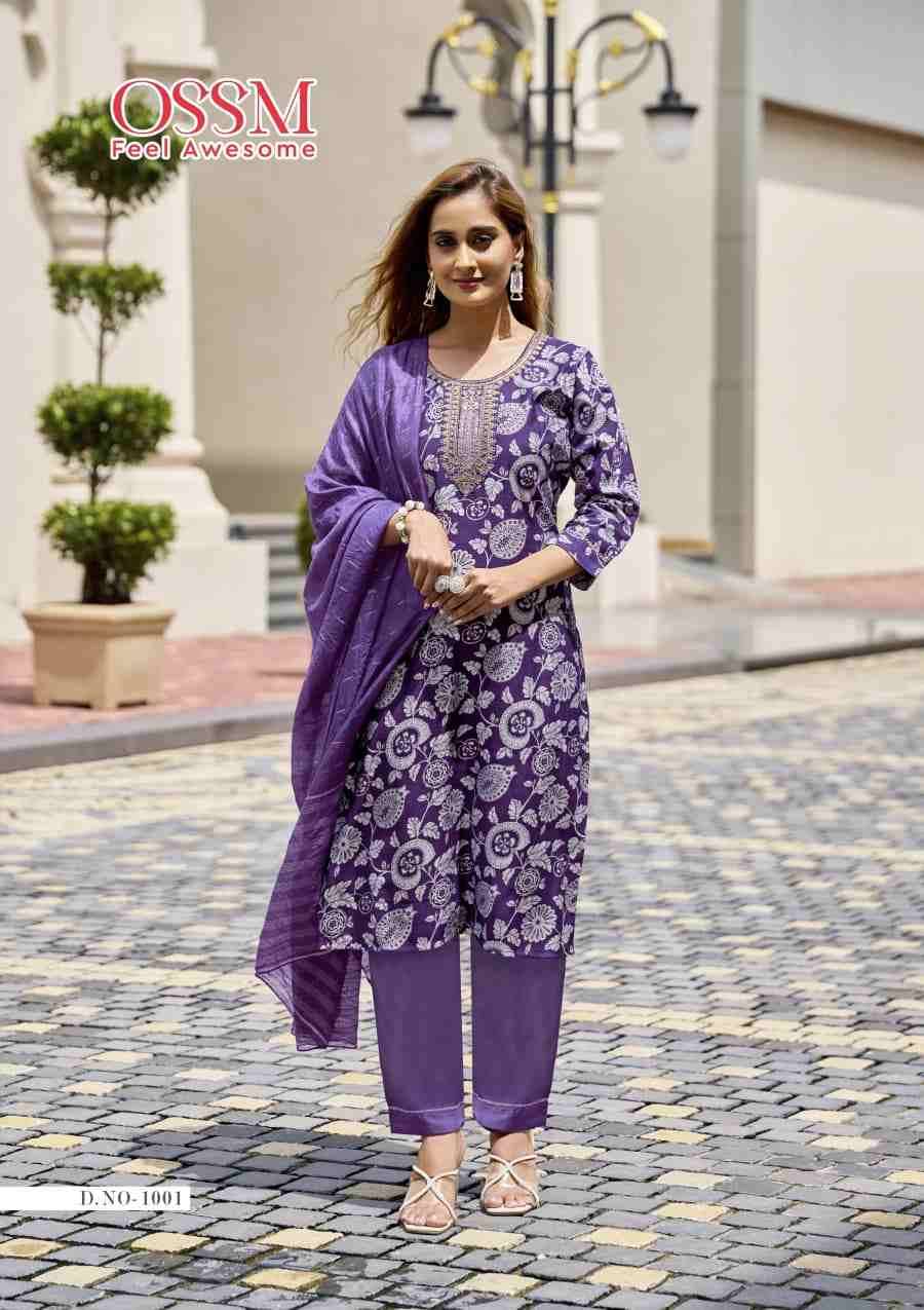 Sanvari By Ossm 1001 To 1006 Series Designer Festive Suits Beautiful Fancy Stylish Colorful Party Wear & Occasional Wear Vatican Dresses At Wholesale Price