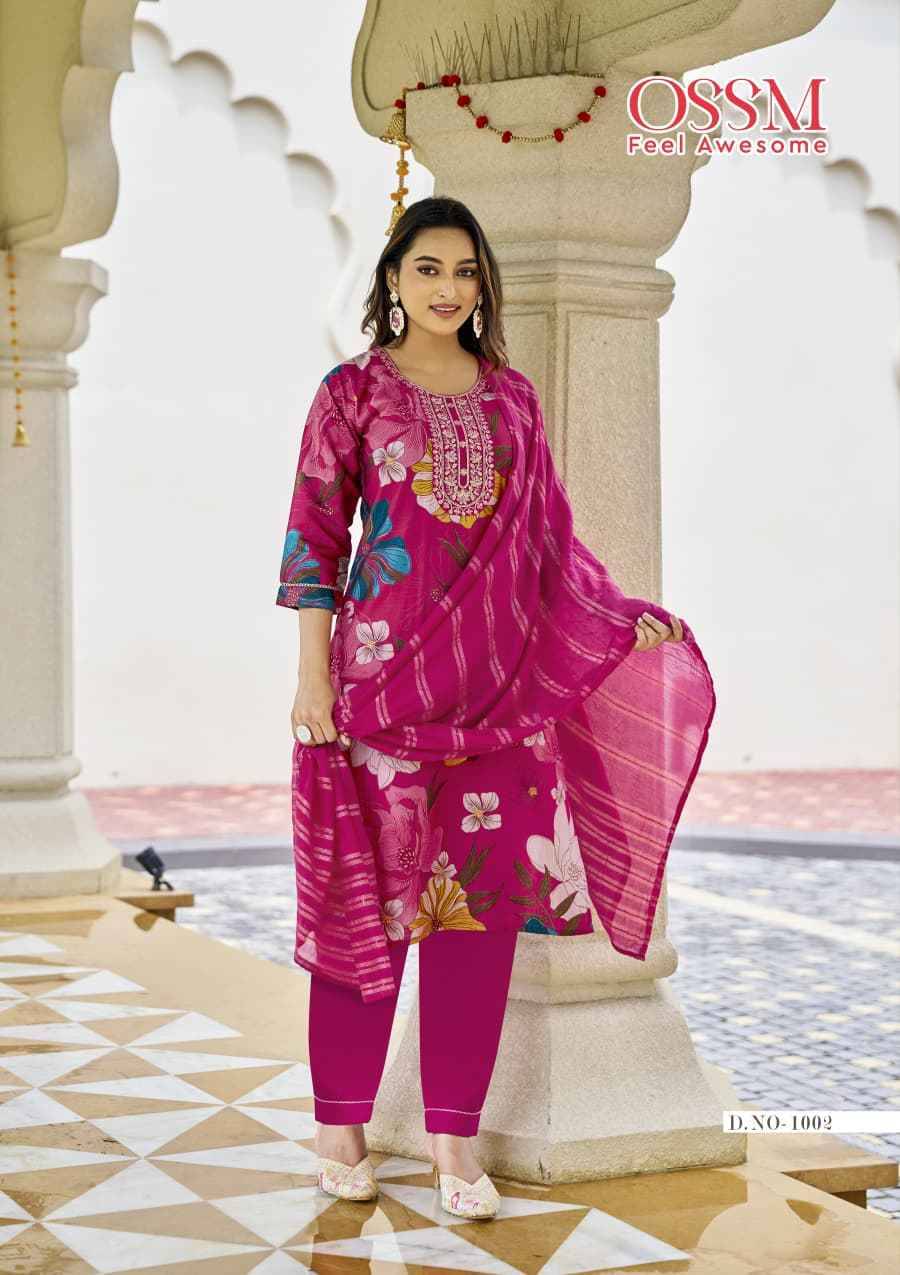 Sanvari By Ossm 1001 To 1006 Series Designer Festive Suits Beautiful Fancy Stylish Colorful Party Wear & Occasional Wear Vatican Dresses At Wholesale Price