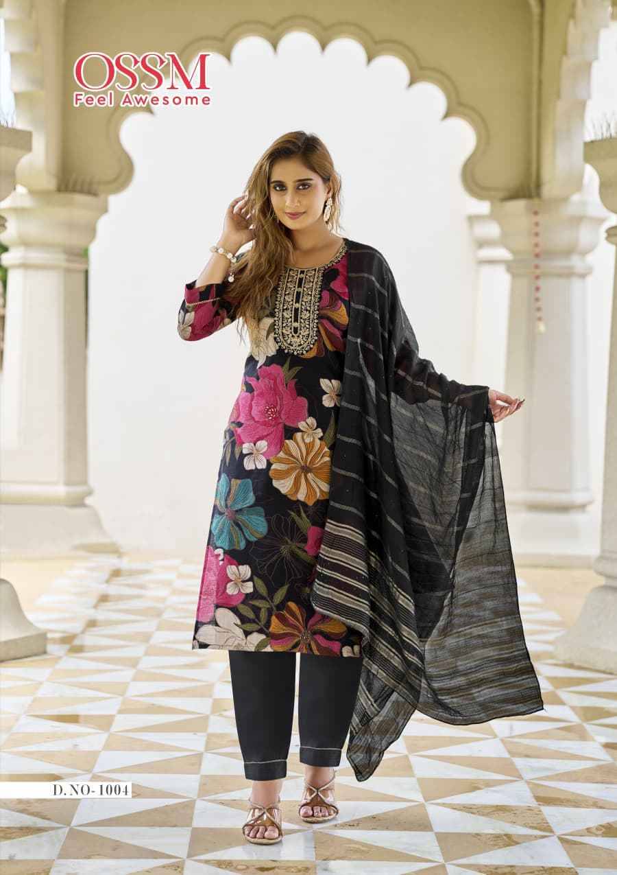 Sanvari By Ossm 1001 To 1006 Series Designer Festive Suits Beautiful Fancy Stylish Colorful Party Wear & Occasional Wear Vatican Dresses At Wholesale Price