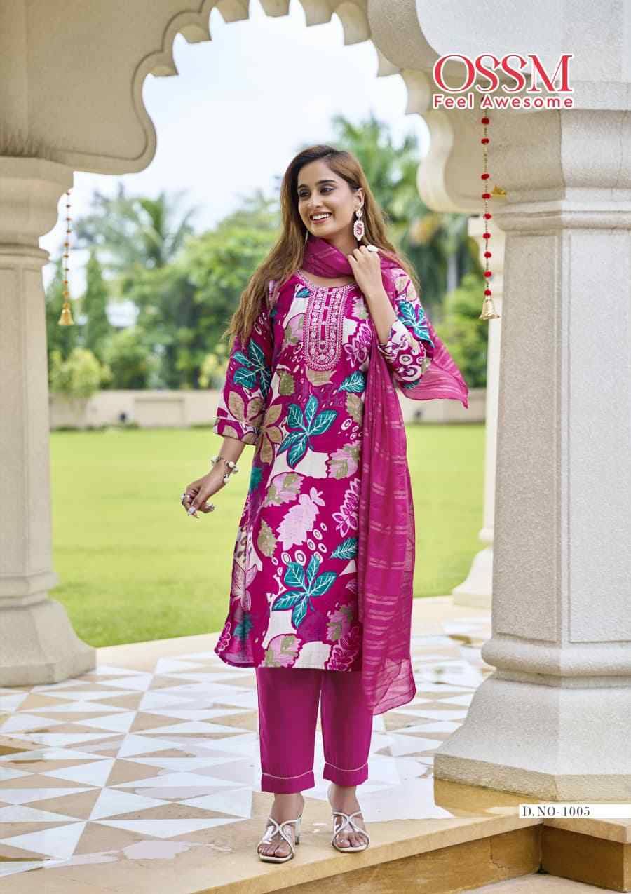 Sanvari By Ossm 1001 To 1006 Series Designer Festive Suits Beautiful Fancy Stylish Colorful Party Wear & Occasional Wear Vatican Dresses At Wholesale Price