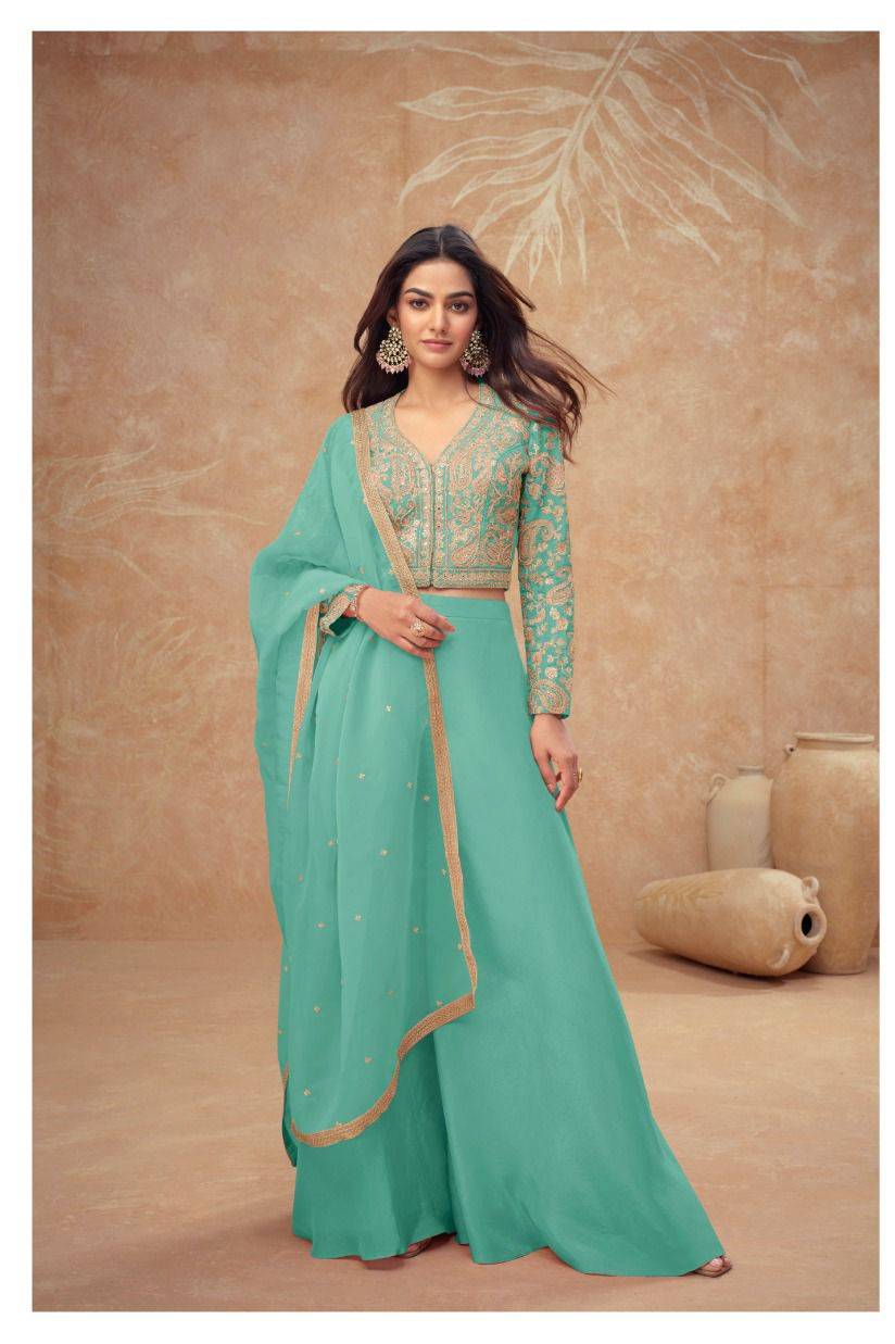 Noor By Gulkayra Designer 7567-A To 7567-C Series Designer Stylish Fancy Colorful Beautiful Party Wear & Ethnic Wear Collection Simar Silk Tops With Bottom And Dupatta At Wholesale Price
