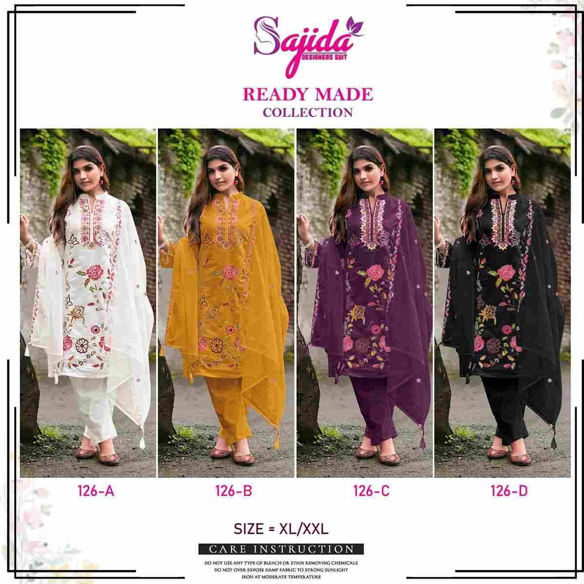 ALK-126 Colours By Sajida Designer Suit 126-A To 126-D Series Beautiful Pakistani Suits Colorful Stylish Fancy Casual Wear & Ethnic Wear Roman Silk Dresses At Wholesale Price