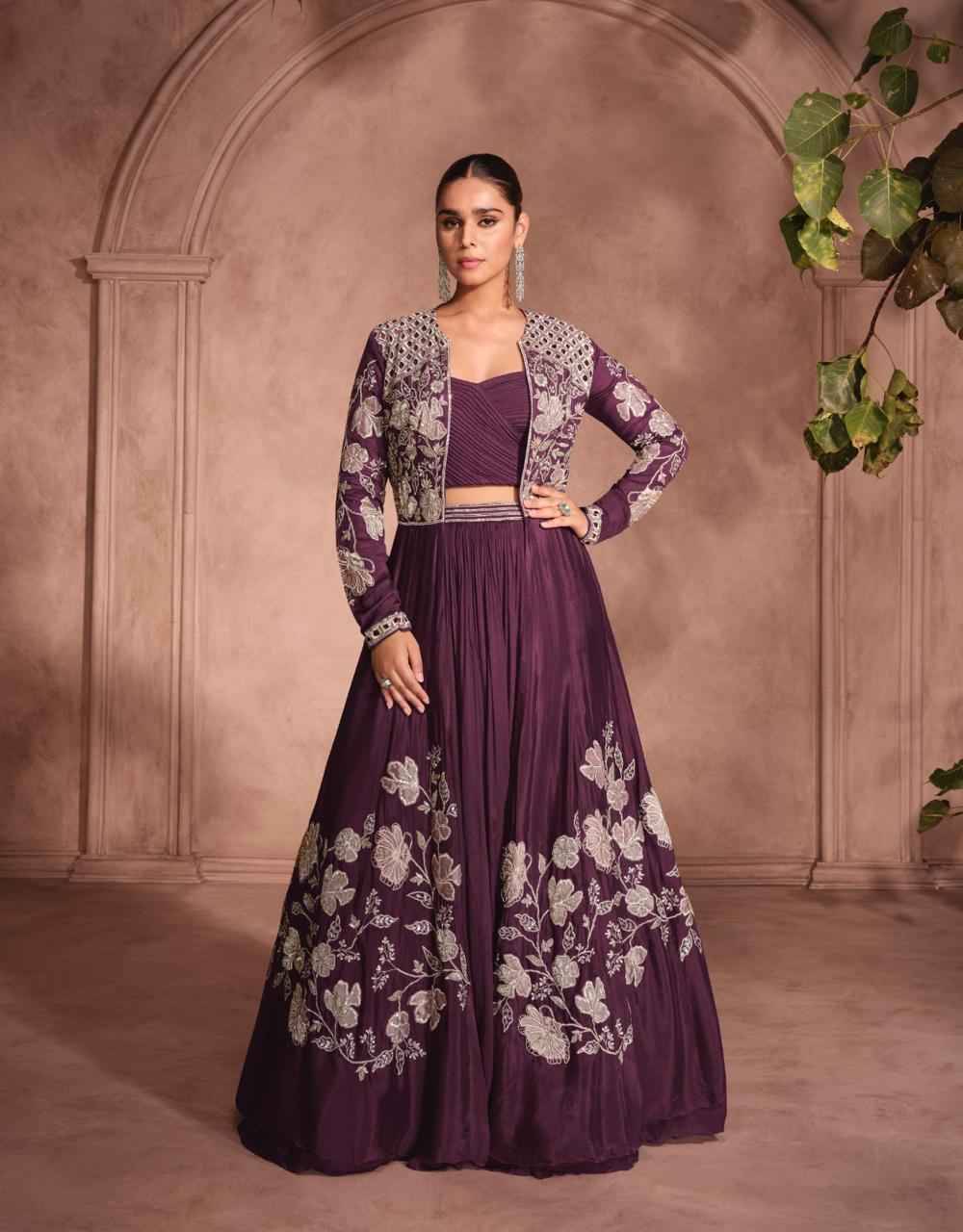 Mannat By Sayuri 5795 To 5798 Series Festive Wear Collection Beautiful Stylish Colorful Fancy Party Wear & Occasional Wear Chinnon Silk Lehengas At Wholesale Price