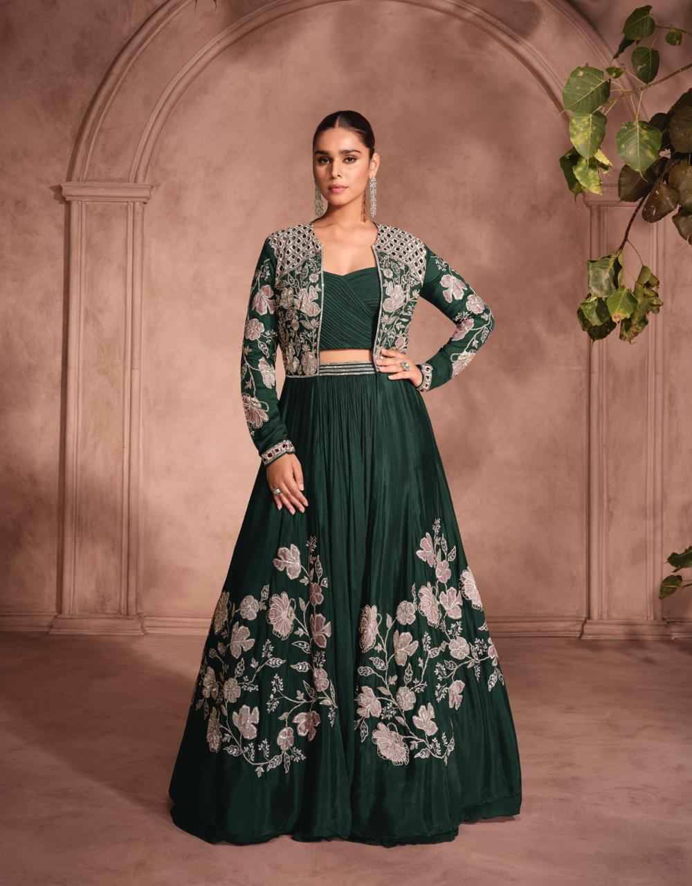 Mannat By Sayuri 5795 To 5798 Series Festive Wear Collection Beautiful Stylish Colorful Fancy Party Wear & Occasional Wear Chinnon Silk Lehengas At Wholesale Price