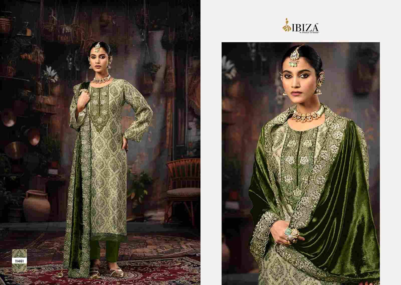Rukhsar By Ibiza 11461 To 11464 Series Designer Festive Suits Beautiful Fancy Stylish Colorful Party Wear & Occasional Wear Pure Silk Jacquard Dresses At Wholesale Price
