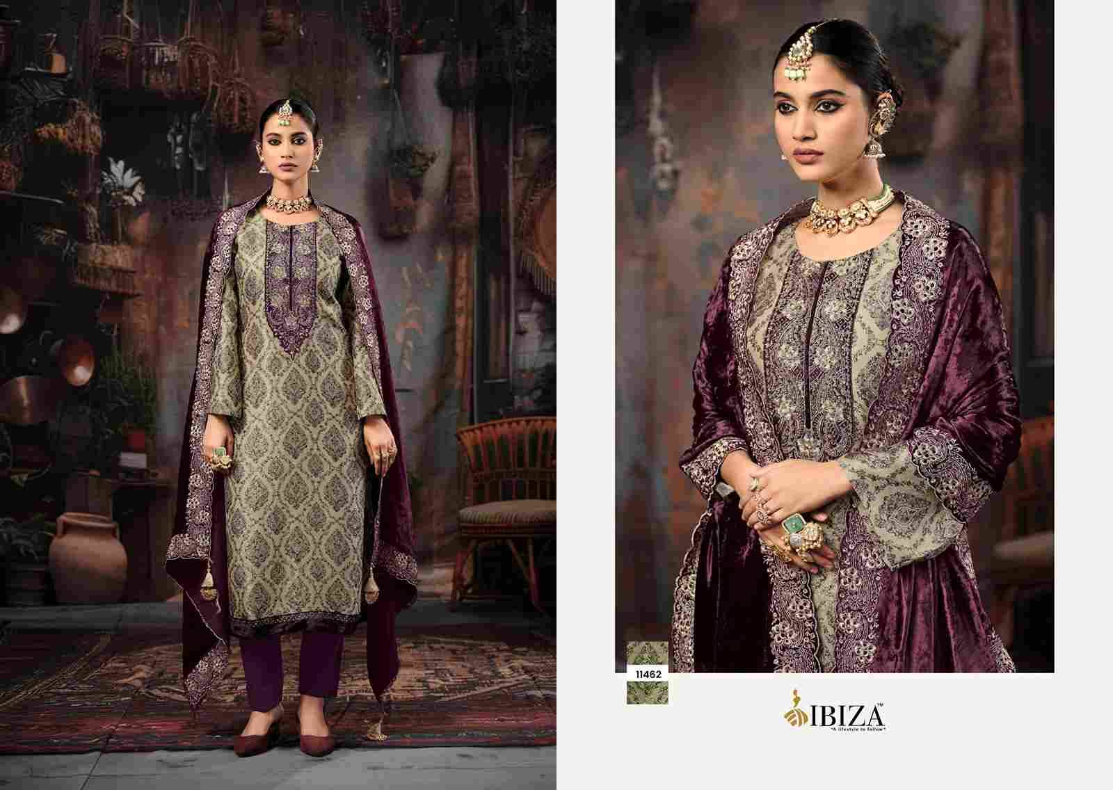 Rukhsar By Ibiza 11461 To 11464 Series Designer Festive Suits Beautiful Fancy Stylish Colorful Party Wear & Occasional Wear Pure Silk Jacquard Dresses At Wholesale Price