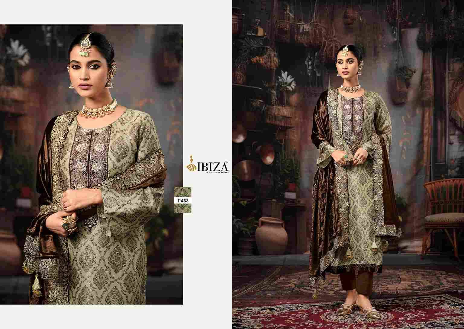 Rukhsar By Ibiza 11461 To 11464 Series Designer Festive Suits Beautiful Fancy Stylish Colorful Party Wear & Occasional Wear Pure Silk Jacquard Dresses At Wholesale Price