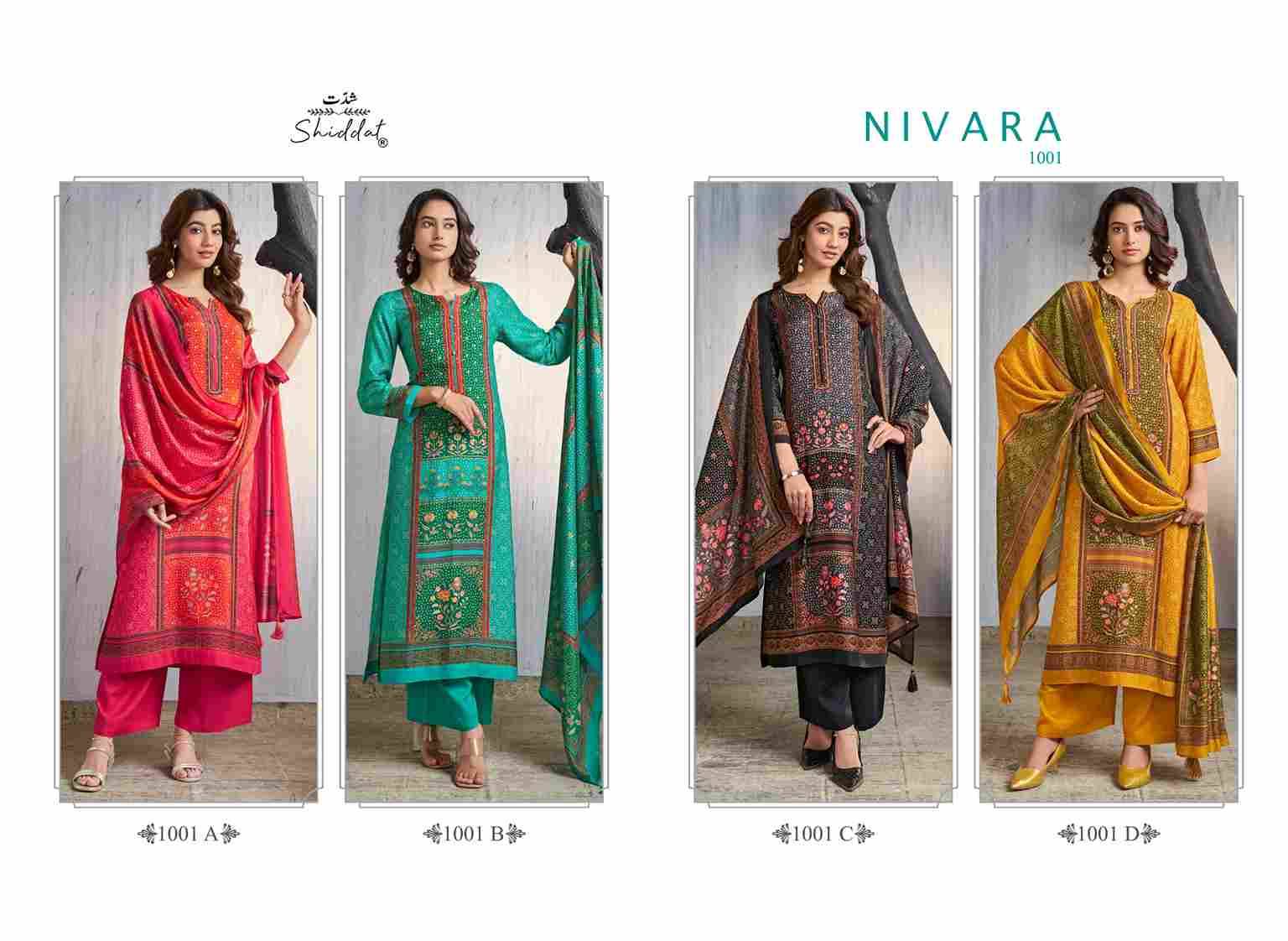 Nivara By Shiddat 1001-A To 1001-D Series Designer Stylish Fancy Colorful Beautiful Party Wear & Ethnic Wear Collection Pure Muslin Dresses At Wholesale Price