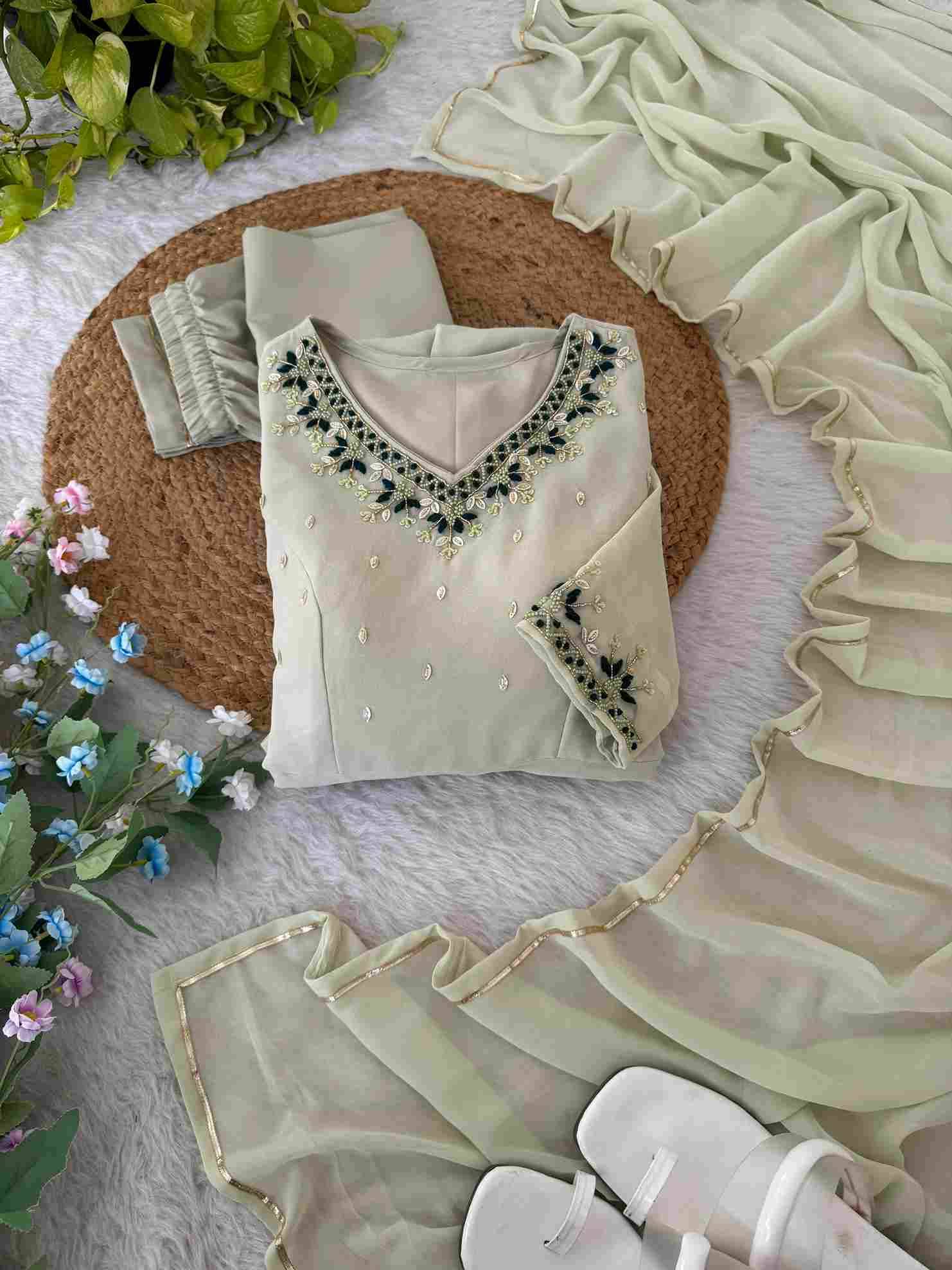 Mb-468 By Fashid Wholesale Designer Beautiful Collection Occasional Wear & Party Wear Faux Georgette Gowns At Wholesale Price