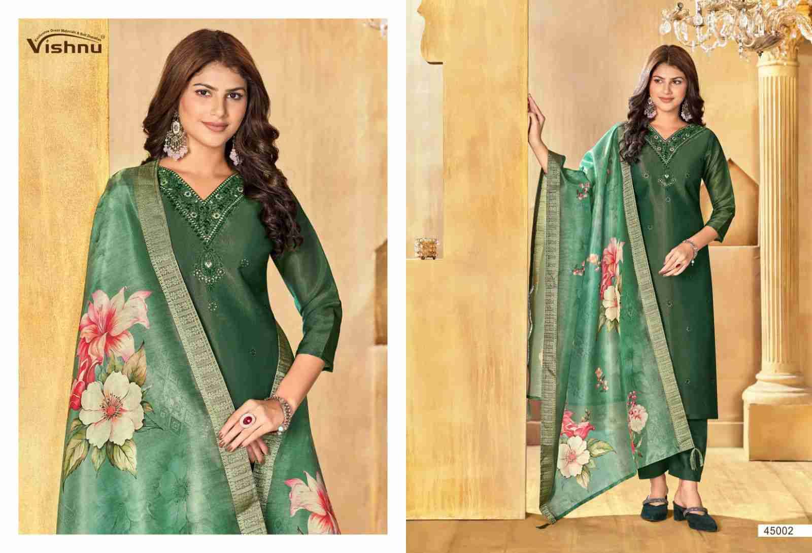 Alfaaz Vol-3 By Vishnu 45001 To 45012 Series Beautiful Stylish Festive Suits Fancy Colorful Casual Wear & Ethnic Wear & Ready To Wear Silk Dresses At Wholesale Price