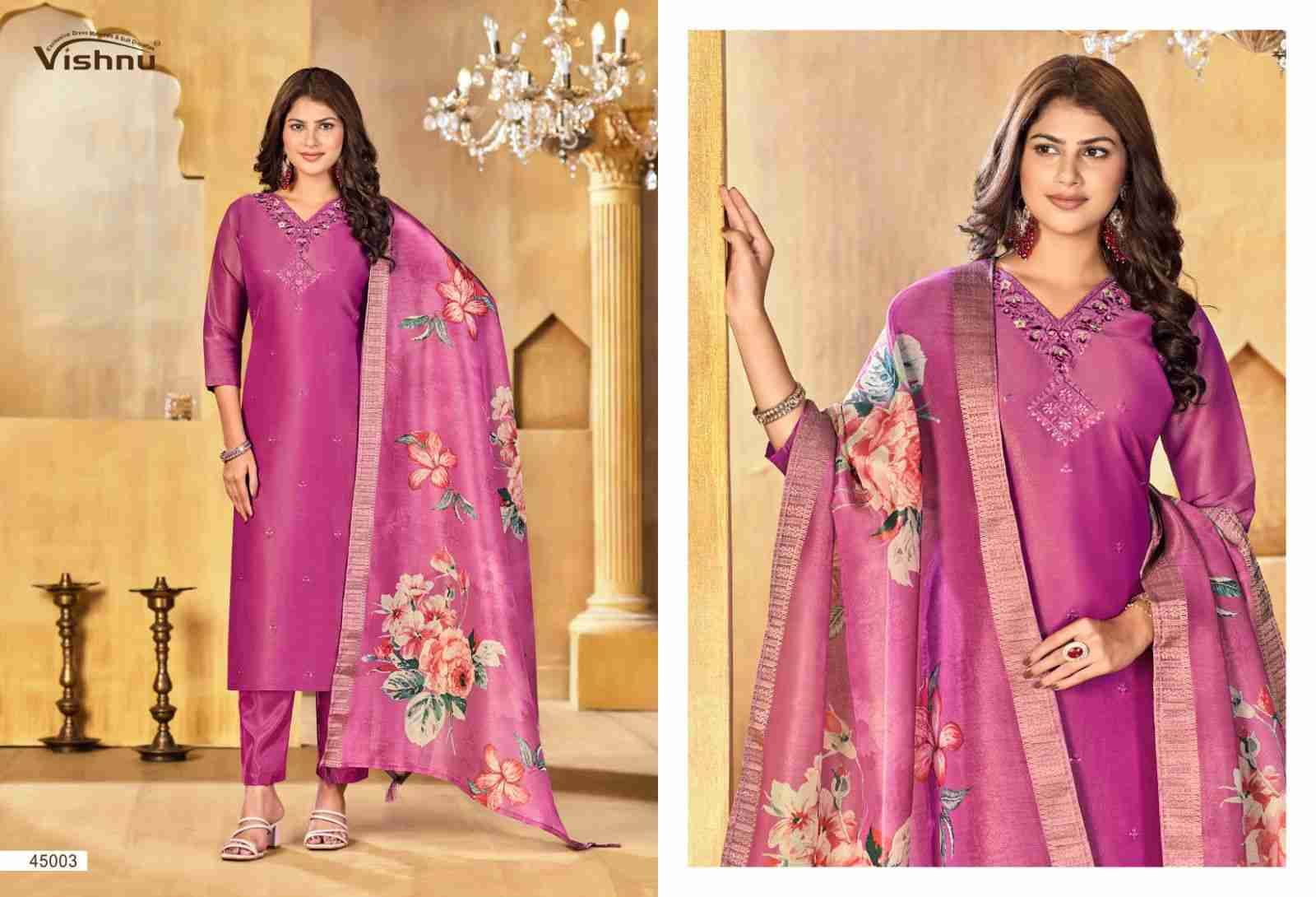 Alfaaz Vol-3 By Vishnu 45001 To 45012 Series Beautiful Stylish Festive Suits Fancy Colorful Casual Wear & Ethnic Wear & Ready To Wear Silk Dresses At Wholesale Price